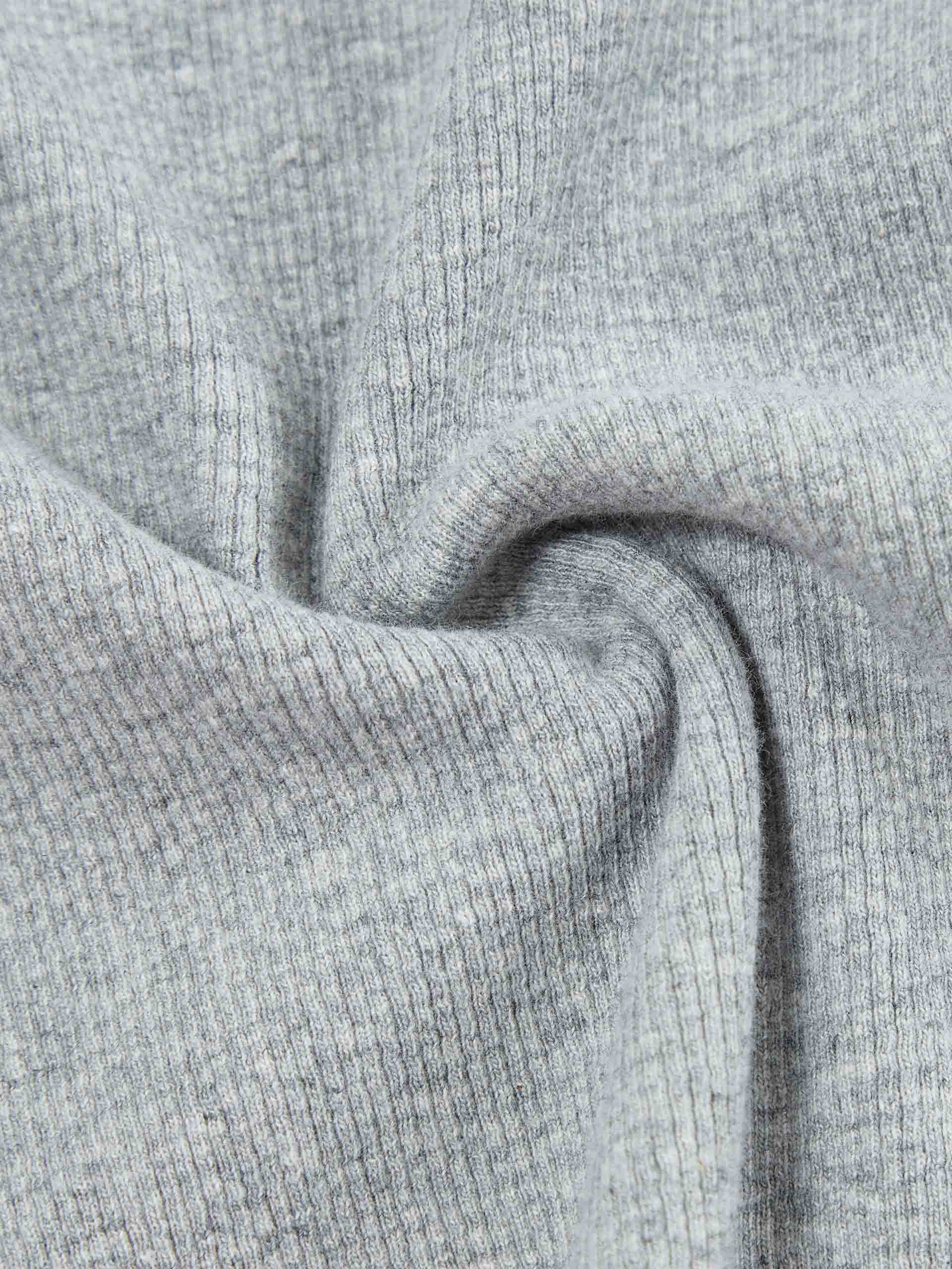 MO&Co. Women's Grey Metallic Detail Round Neck Ribbed Tank Top