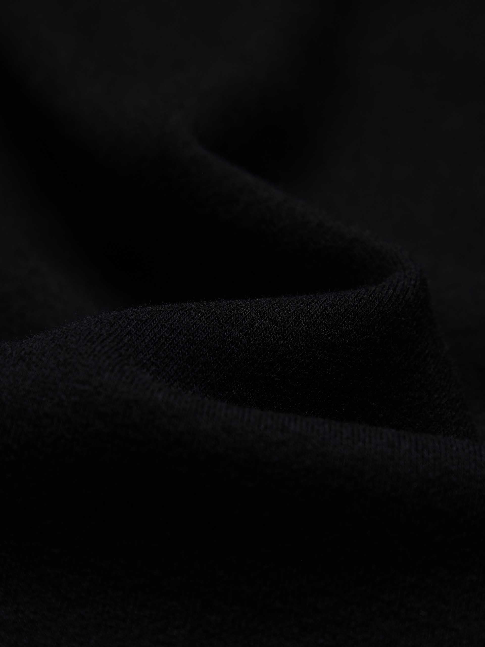 MO&Co. Women's Cut Shoulder Long Sleeves A-line Black Midi Dress