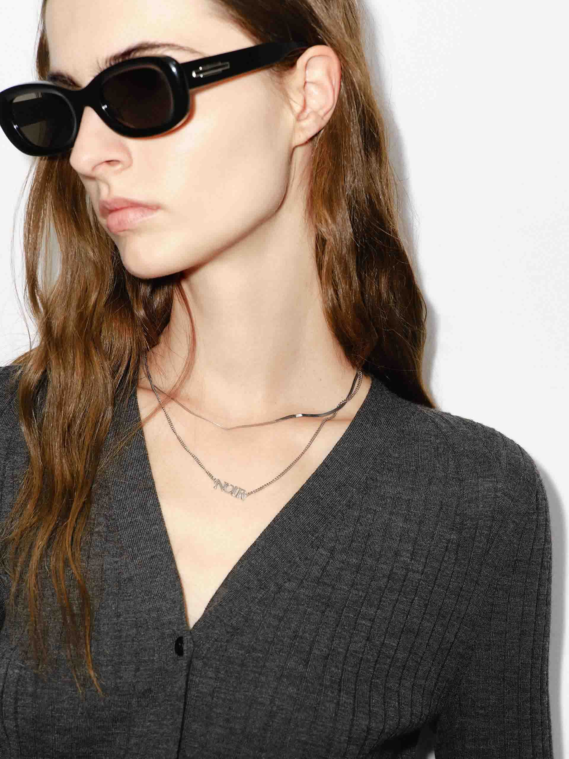 MO&Co. Women's Close Fit Lightweight Wool V-neck Knit Cardigan in Dark Grey