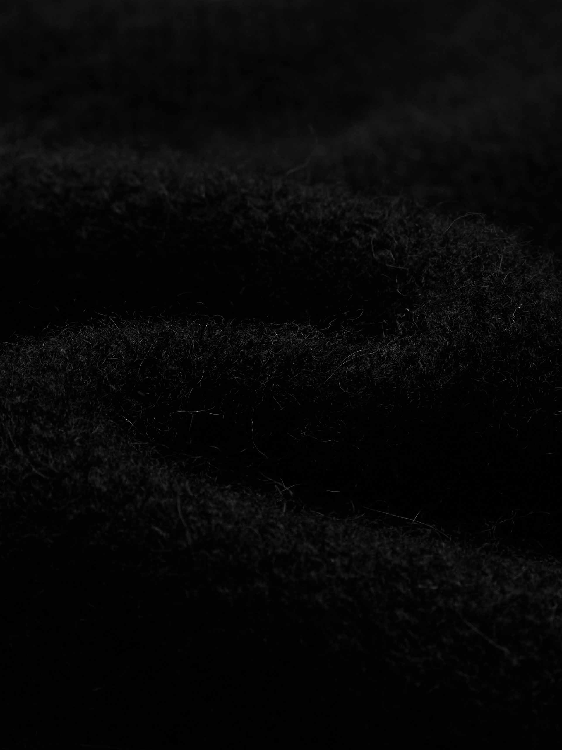 MO&Co. Women's Wool and Alpaca Blend Layered Oversized Cardigan in Black