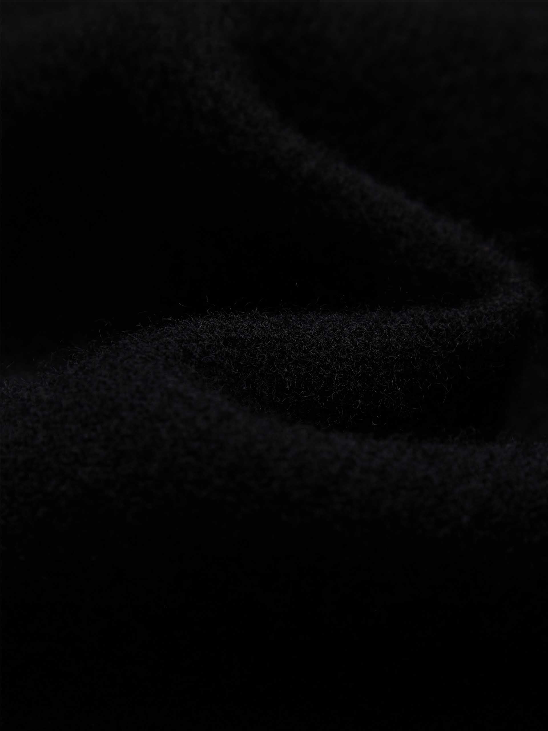 MO&Co. Women's 100% Wool Casual Loose Fit Overshirt in Black