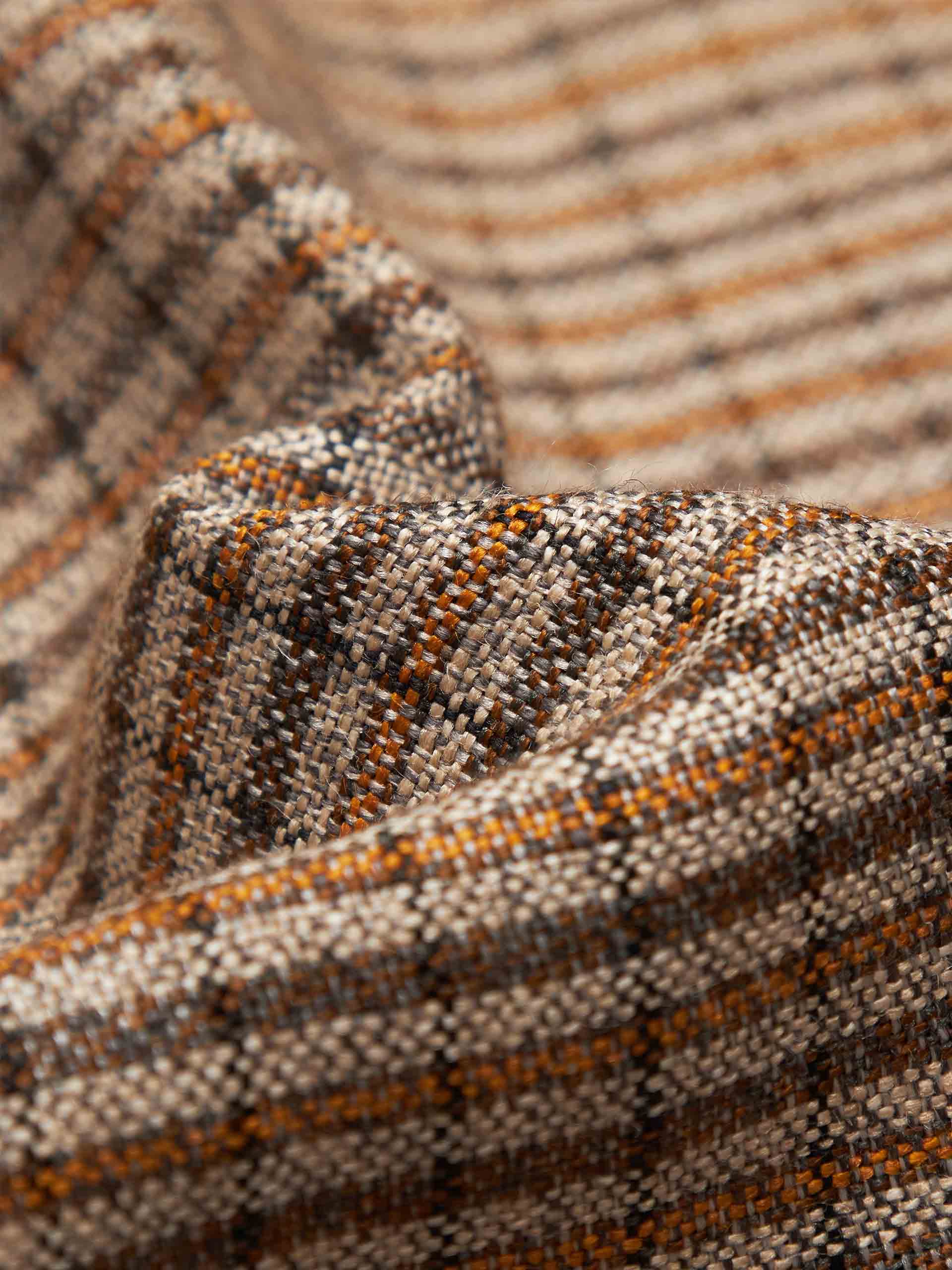 MO&Co. Women's Checked Linen Blend Oversized Blazer Pre-Fall