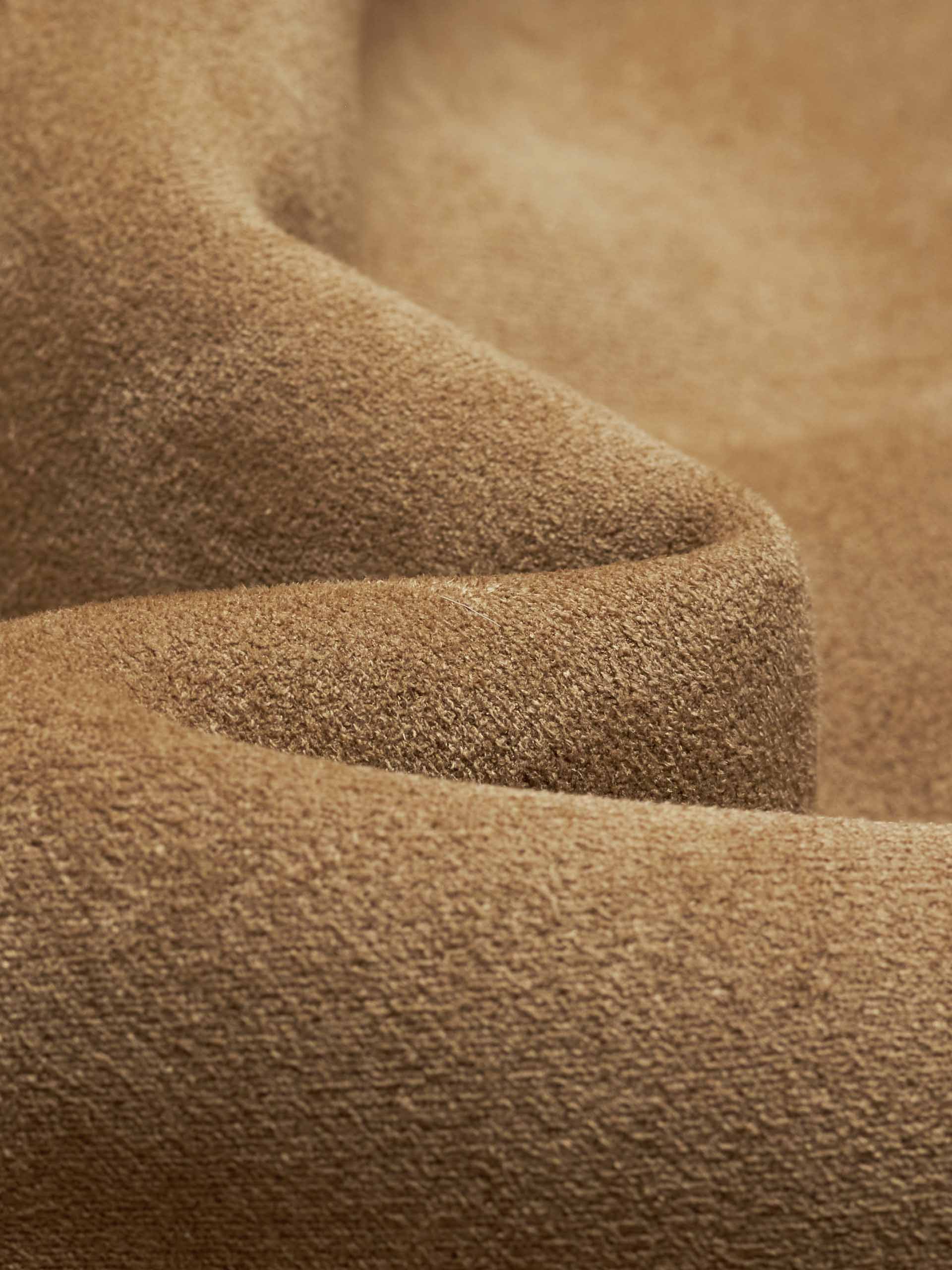 MO&Co. Women's Suede Textured Faux Shearling Fuzzy Biker Jacket in Camel