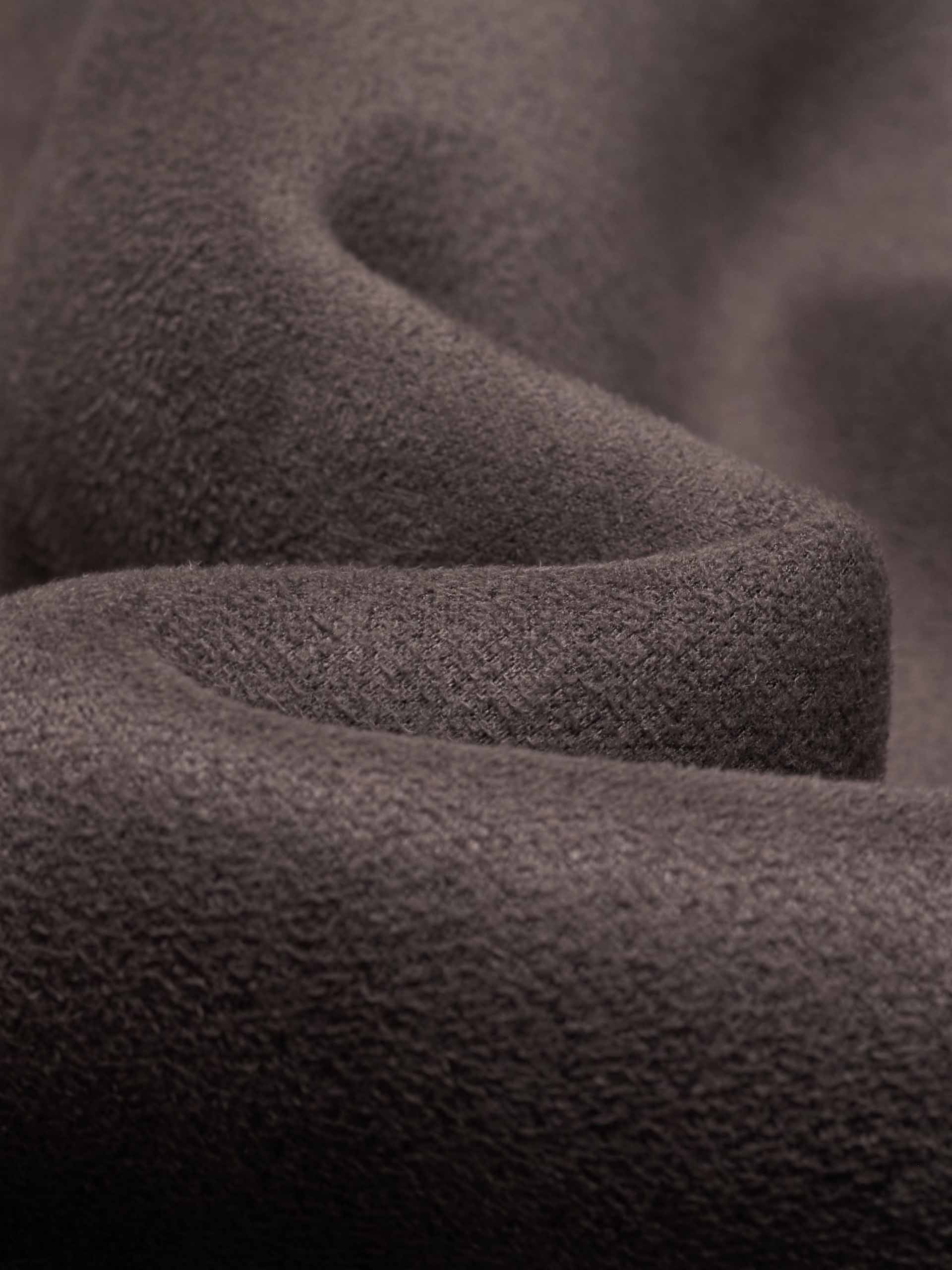 MO&Co. Women's Suede Textured Faux Shearling Fuzzy Biker Jacket in Grey