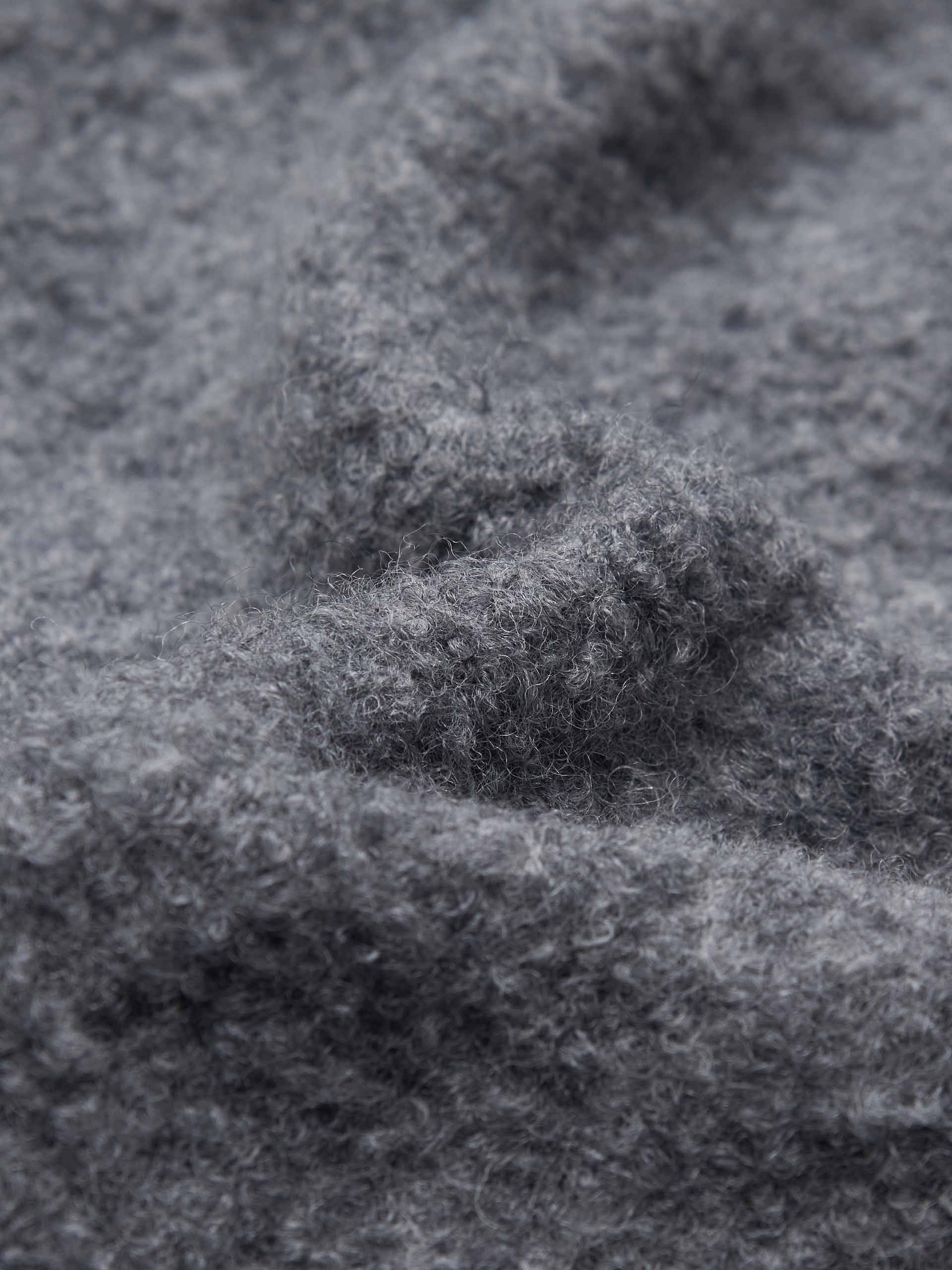 MO&Co. Women's Pure Merino Wool Hooded Zip Jacket with Crystal Details