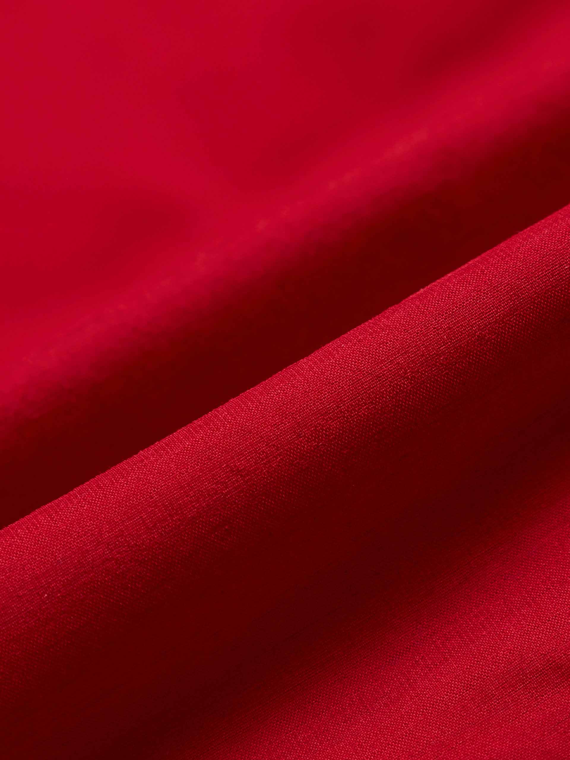 MO&Co. Women's Drawstring Waist Quilted Shell Down Jacket in Red