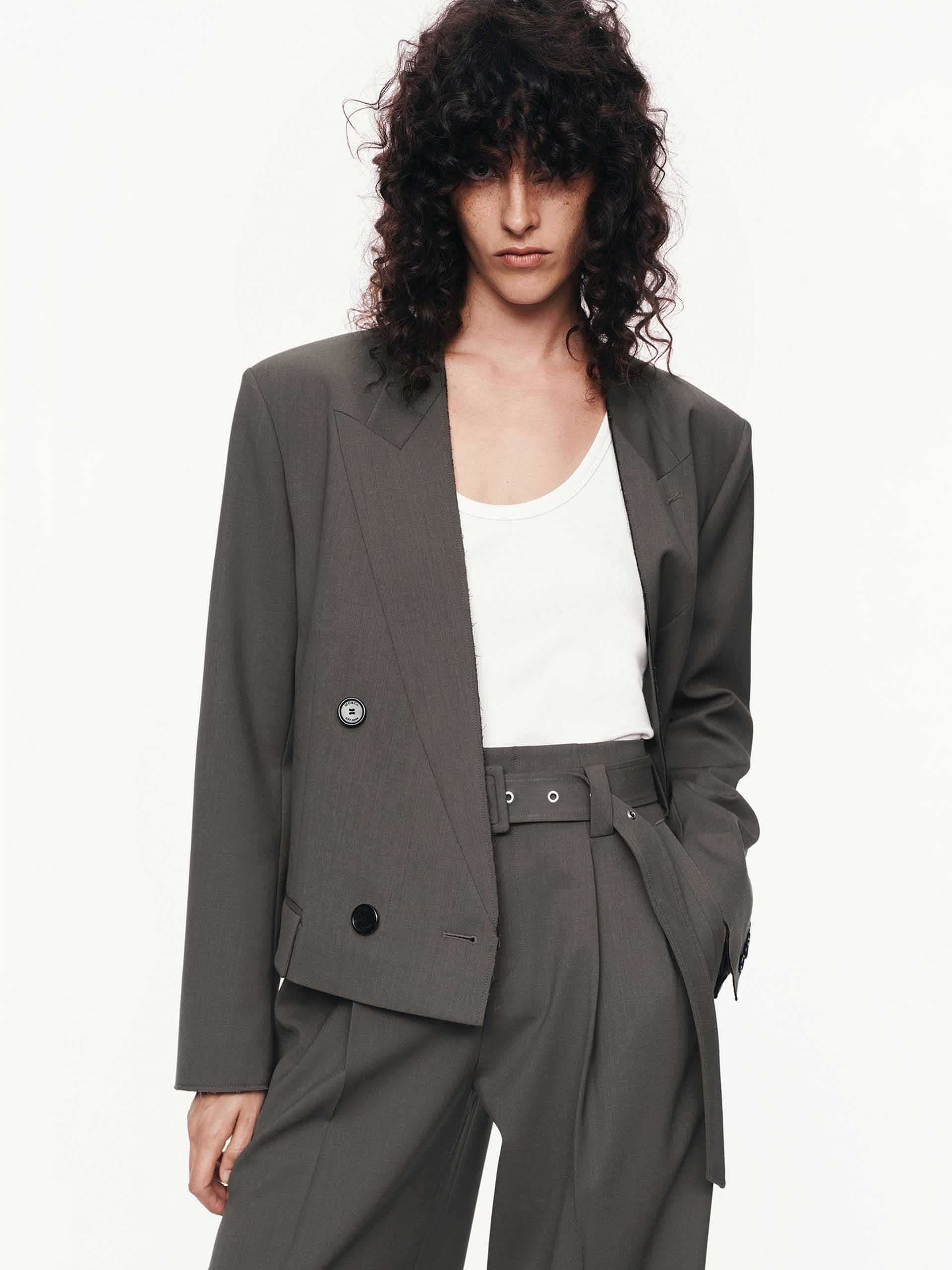 MOON blazer'sbank.com 3ピース　セットアップ MO&Co. Women's Cropped Structured Blazer