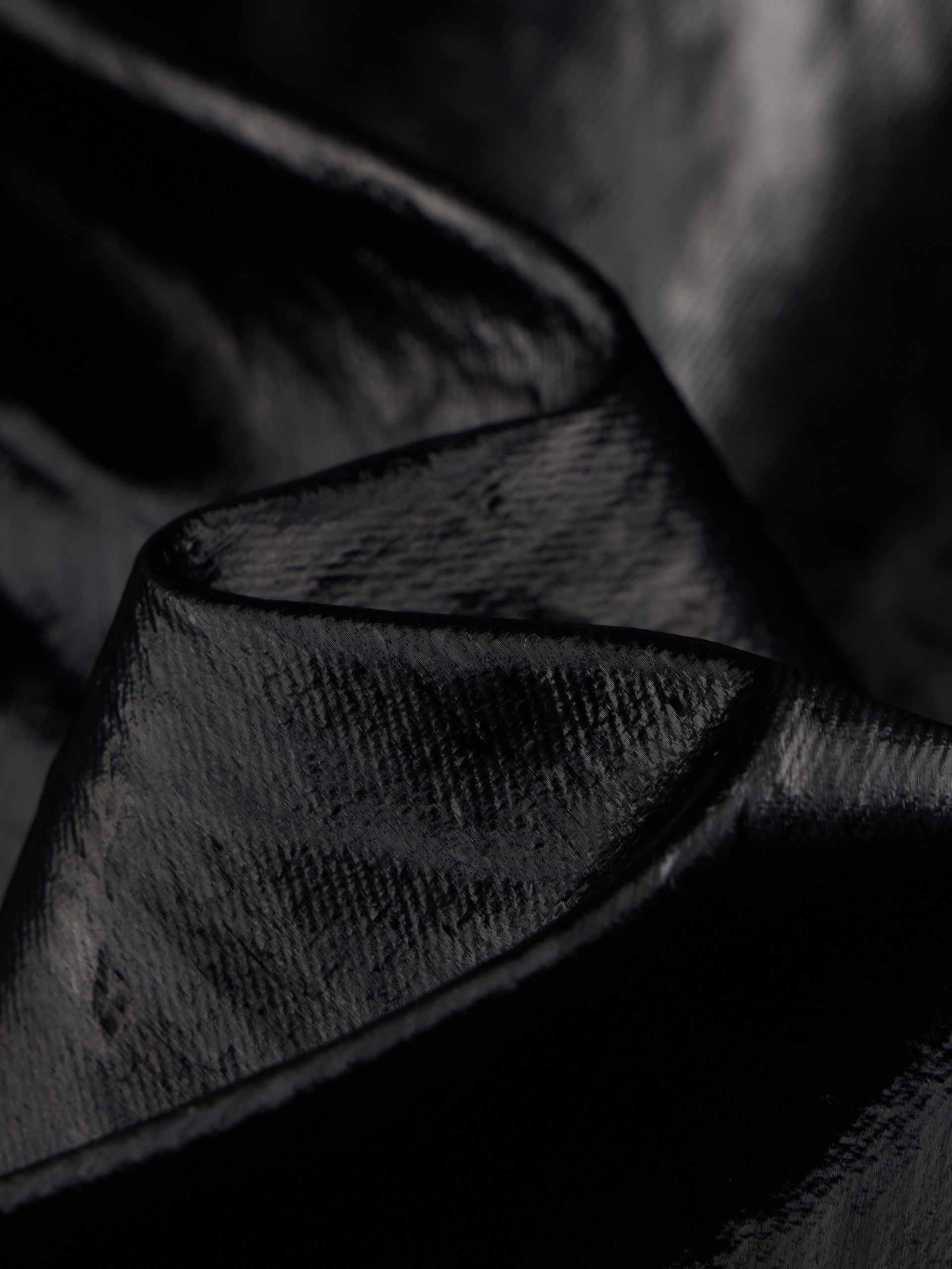 MO&Co. Women's Fur Collar Faux Leather Down Jacket in Black