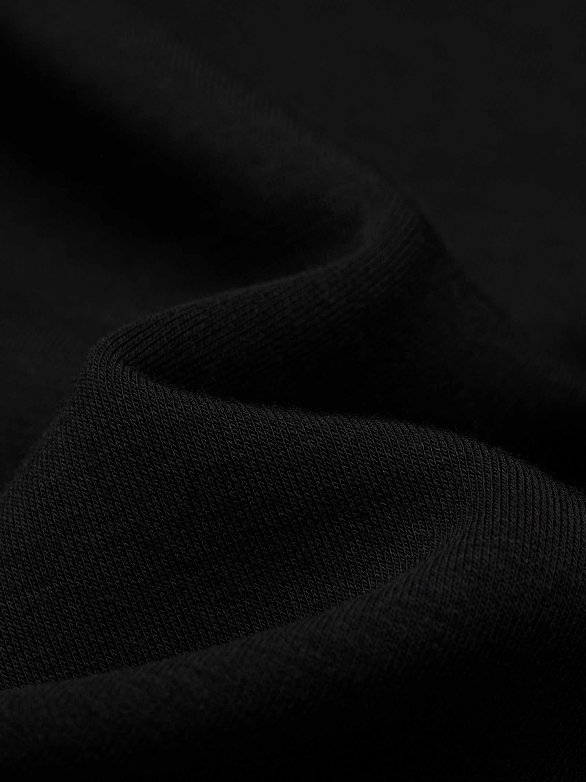 MO&Co. Women's Layered Waistband Barrel Sweatshirt Pants in Black