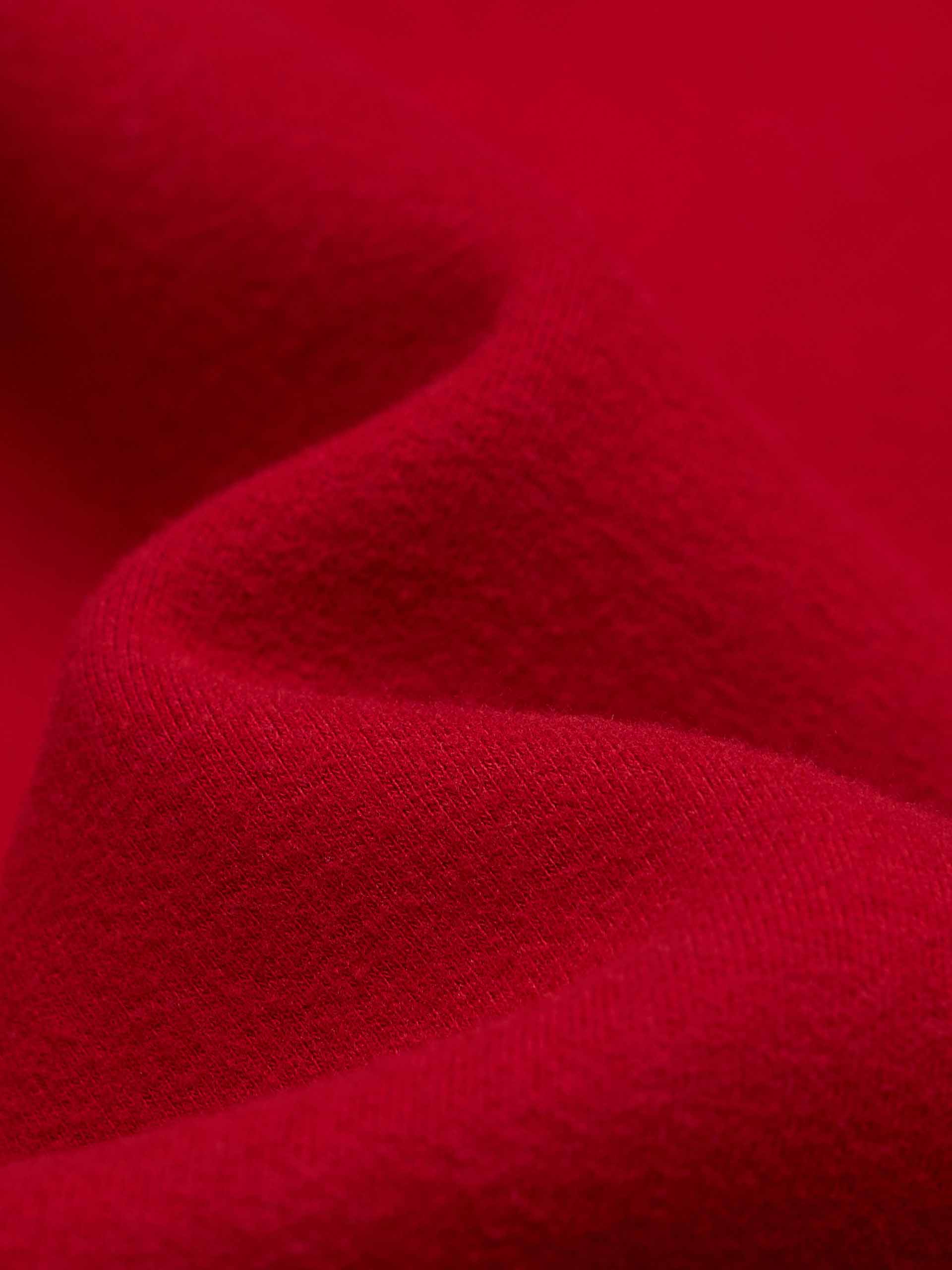 MO&Co. Drawstring Barrel Pants with Asymmetrical Seams in Red