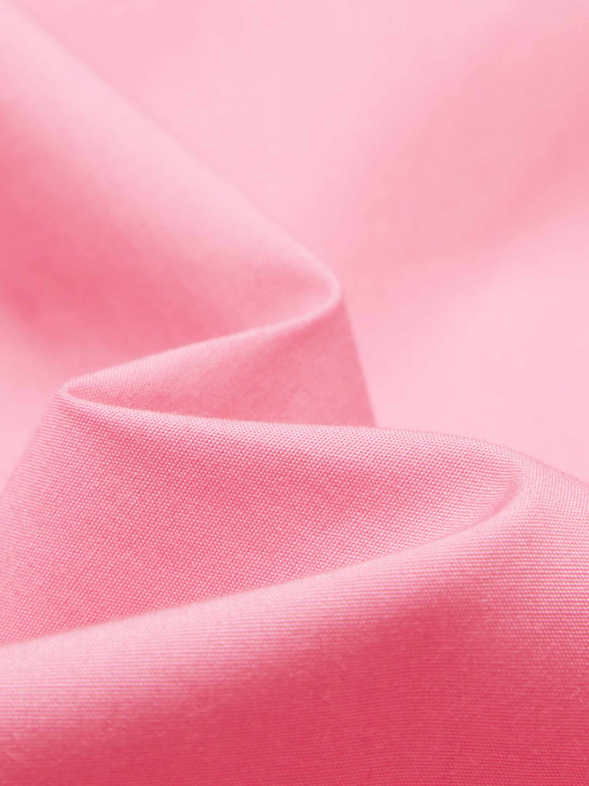 MO&Co. Women's Cotton Blend Cropped Shirt | Tailored Fit in Pink