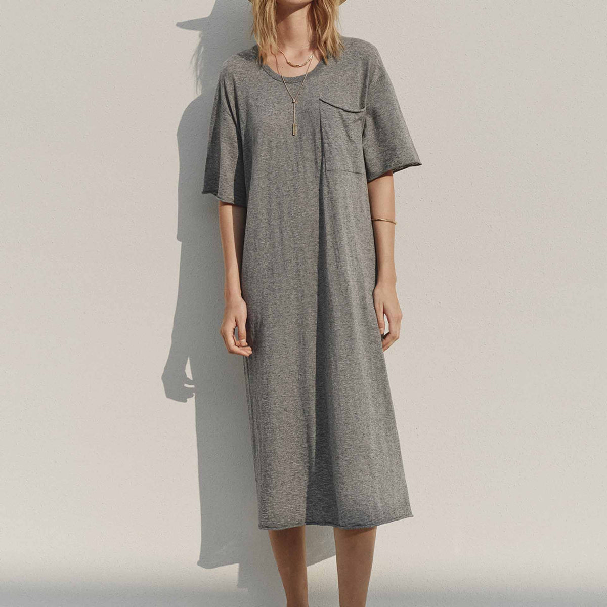 MO&Co. Women's Relaxed Midi T-shirt Dress
