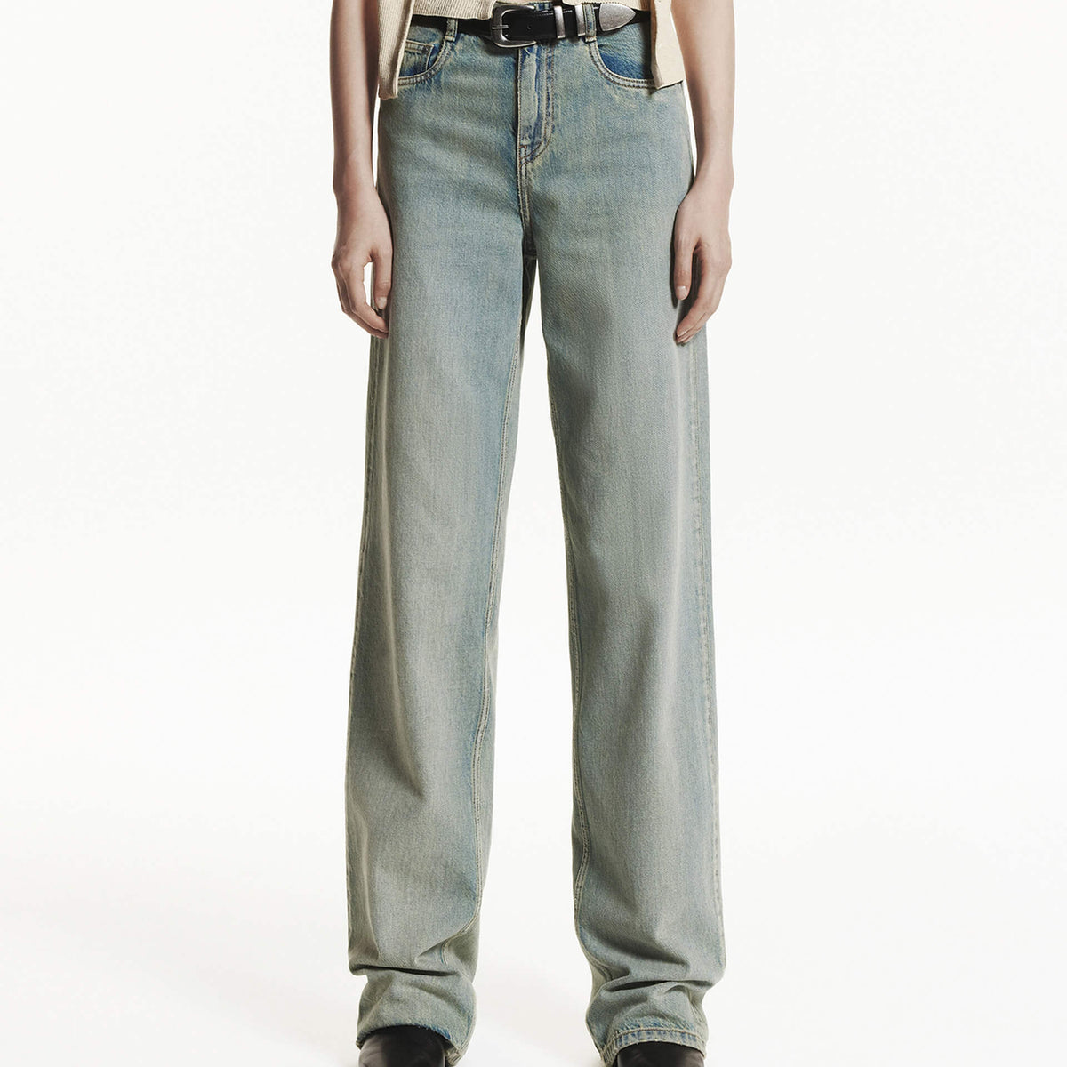 Women’s Retro Cropped Straight-Leg Jeans main image 1