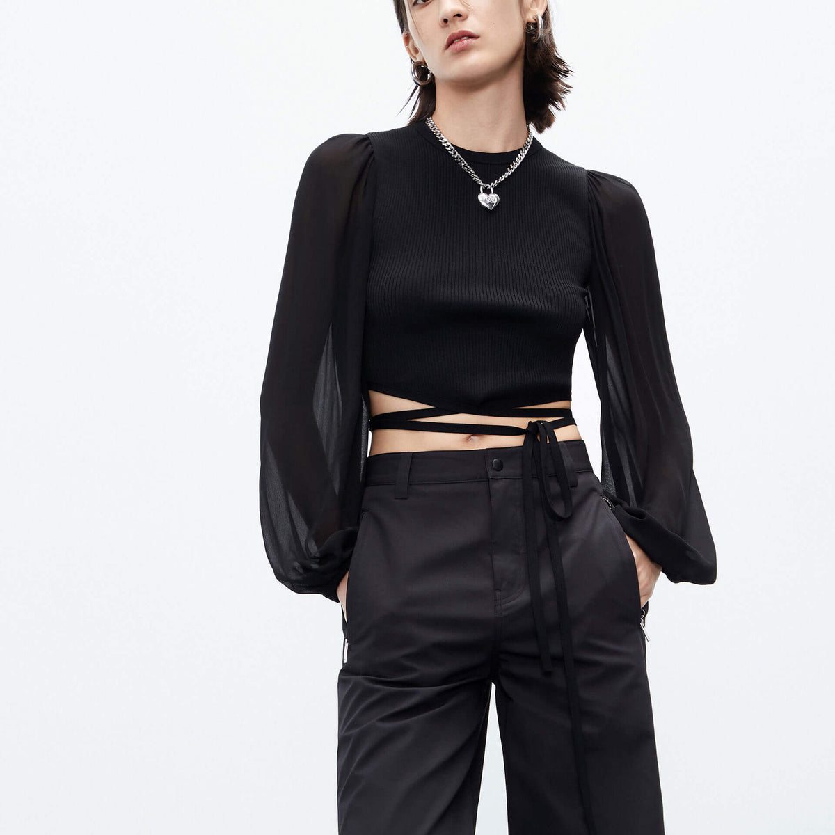 Tie Detail Crop Top