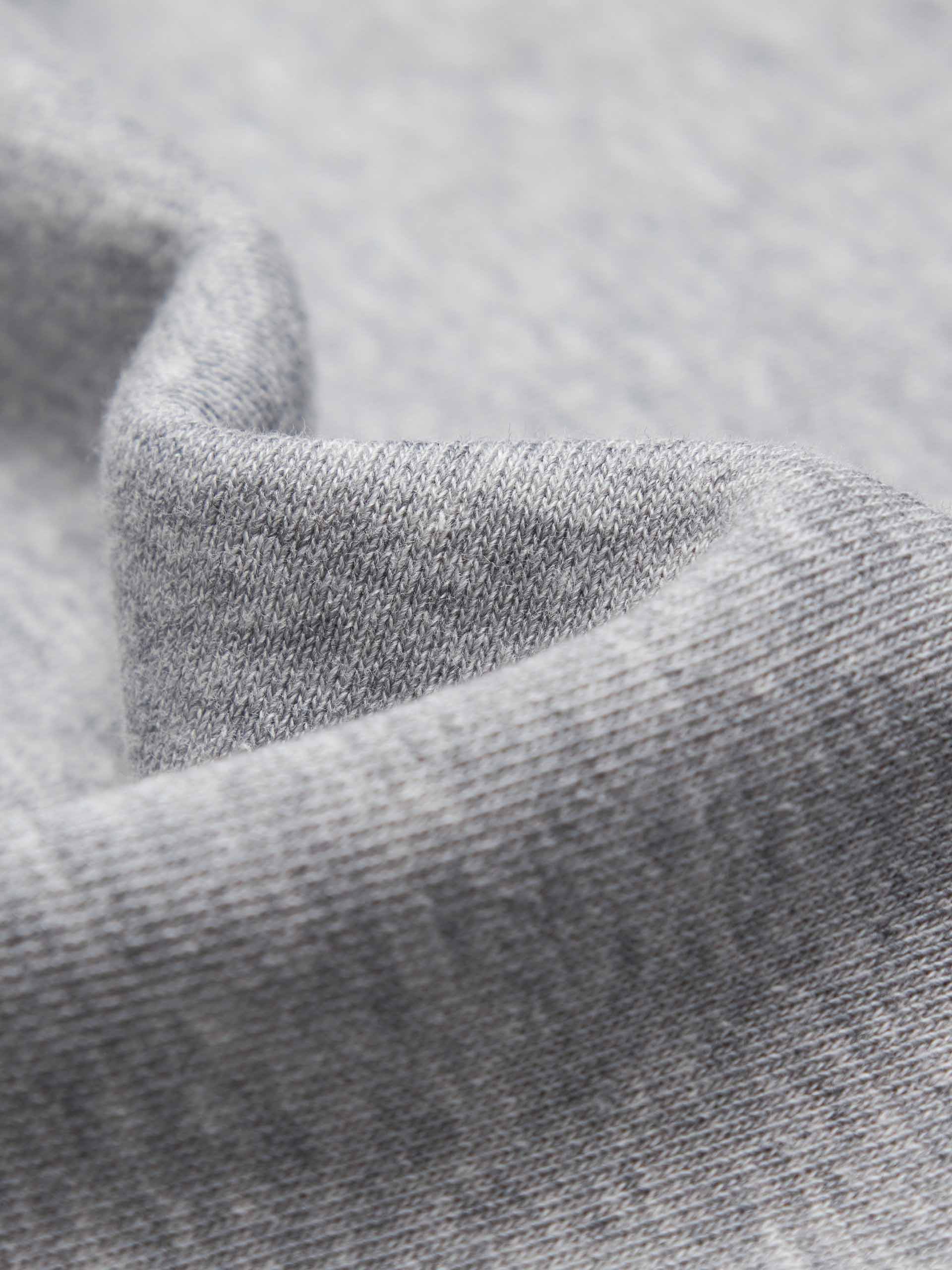 MO&Co. Women's Long Sleeves Slit Detail Hooded Midi Dress in Light Grey with Casual Weekend Style