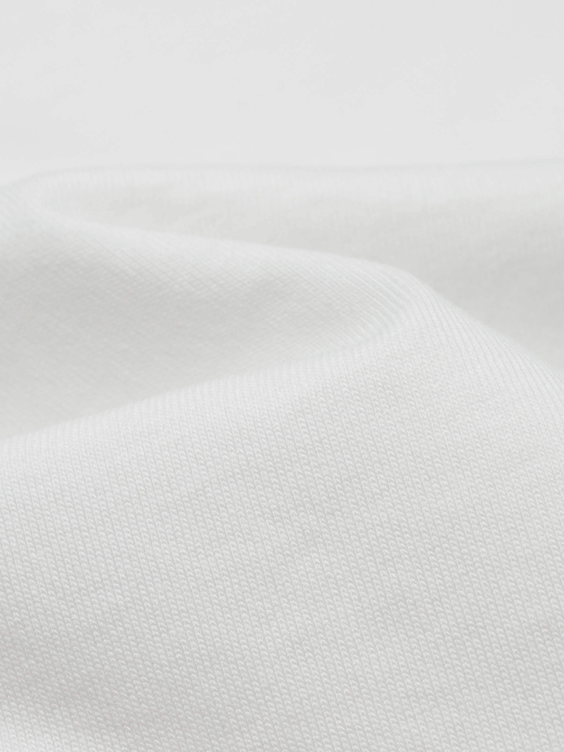 MO&Co. Women's Letter Print Crew Neck Regular Fit Cotton T-shirt in White