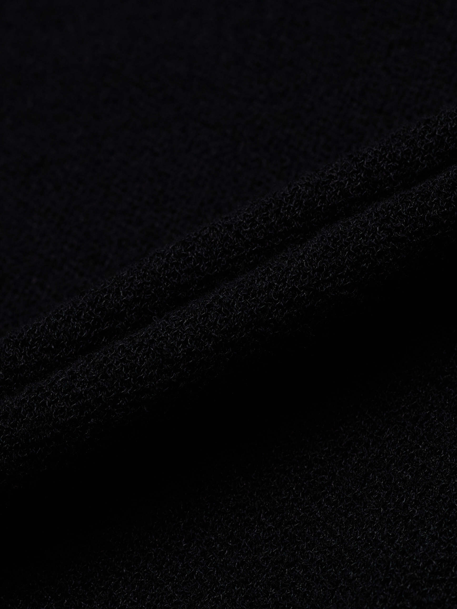 MO&Co. Women's Contrast Trim Cropped Long Sleeve Cardigan Autumn in Black