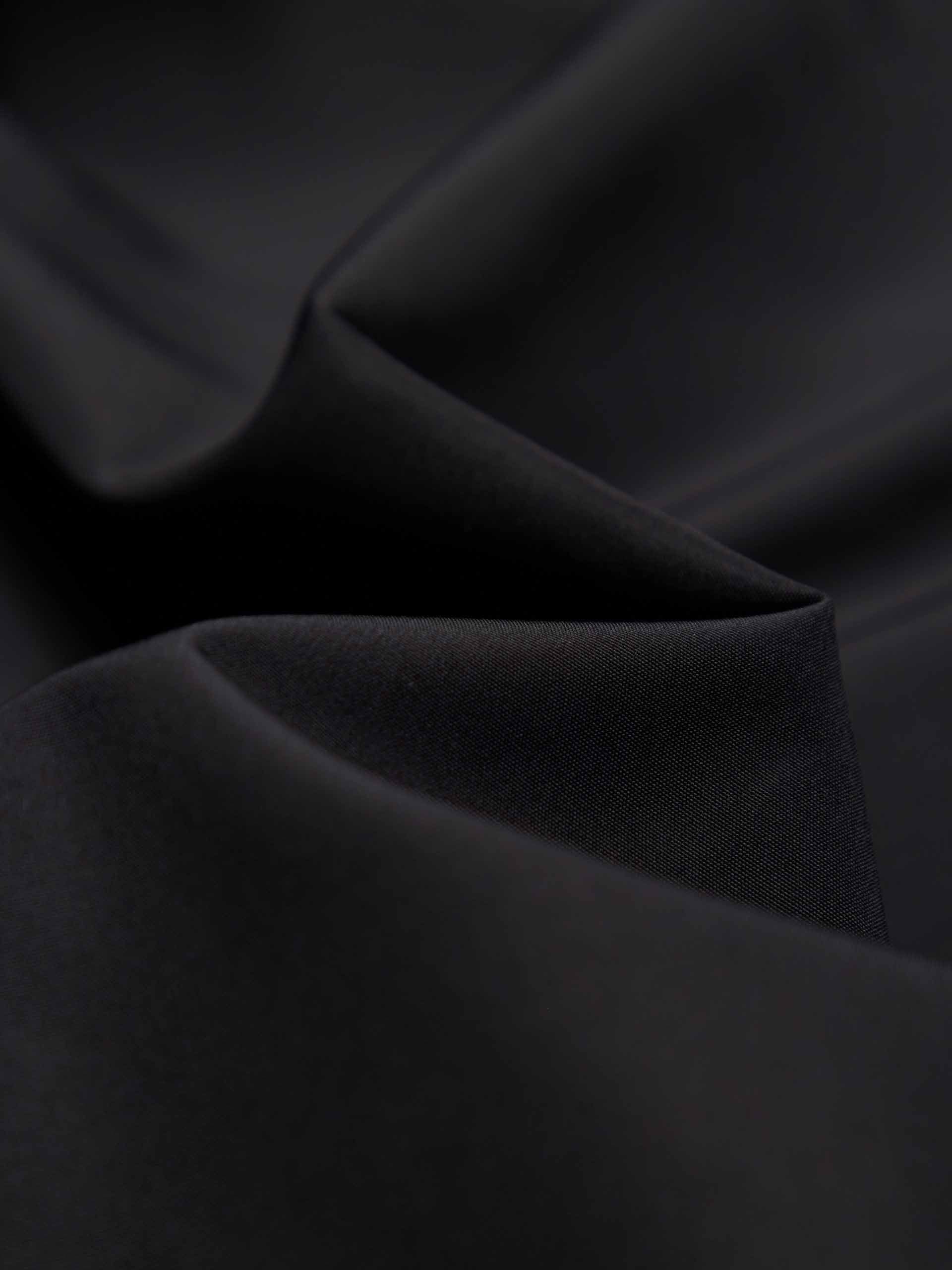 MO&Co. Women's Long Line Hood Quilted Shell Down Coat in Black for Winter