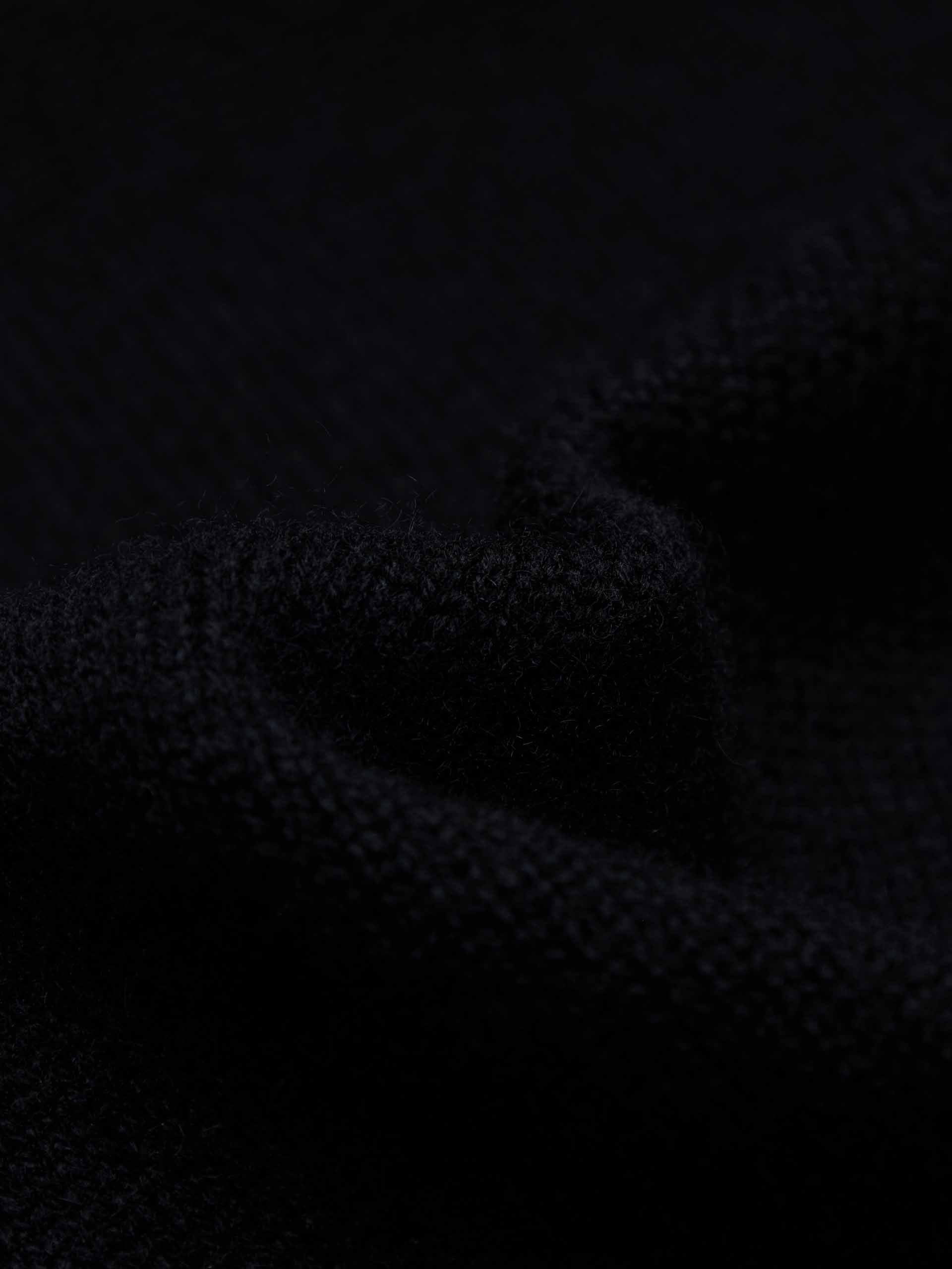 MO&Co. Women's Wool and Cashmere Blend Sequins Detail Close Fit Cardigan in Black