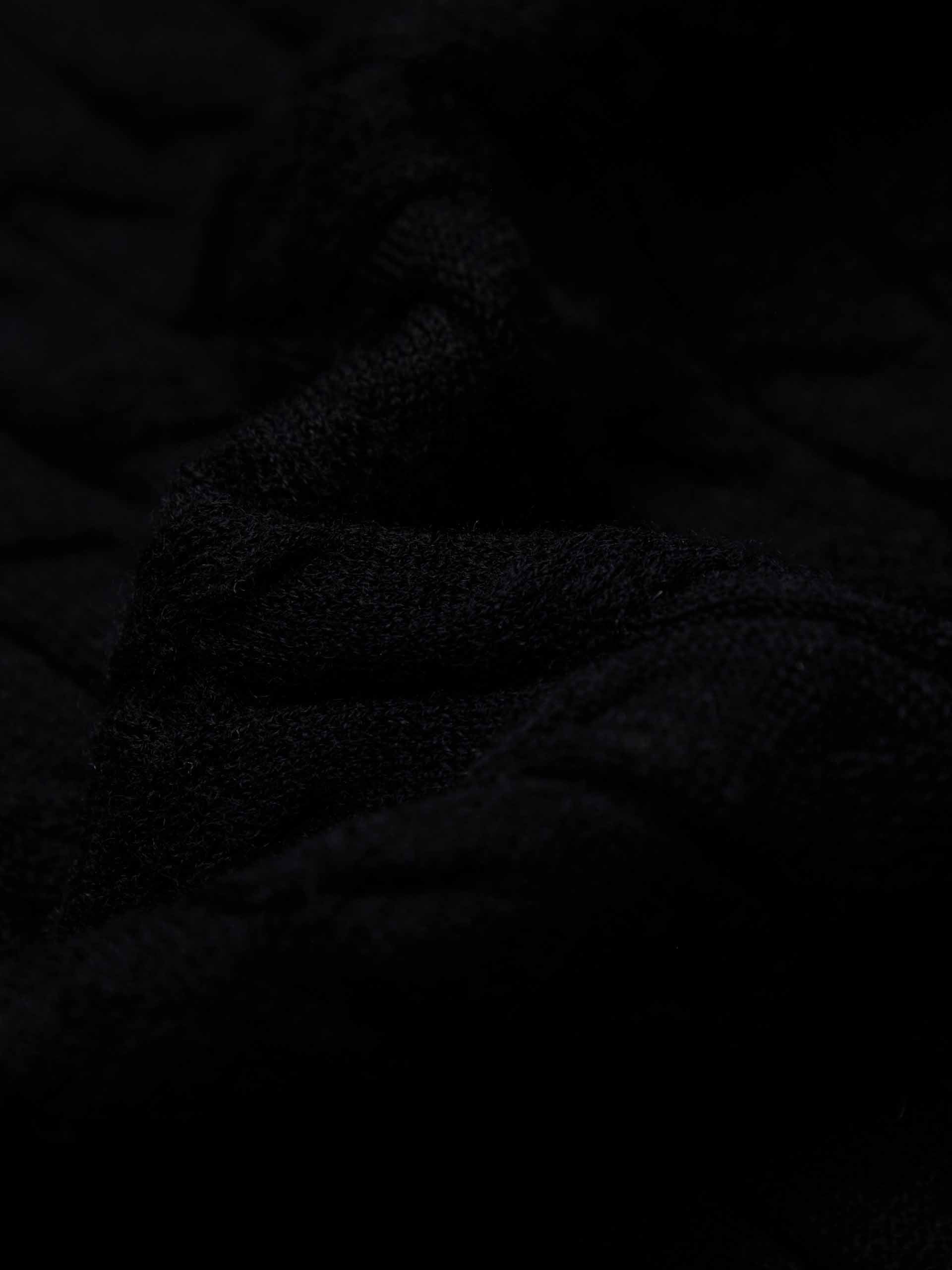 MO&Co. Women's Button Closure 100% Wool Cable Knit Fall Cardigan in Black