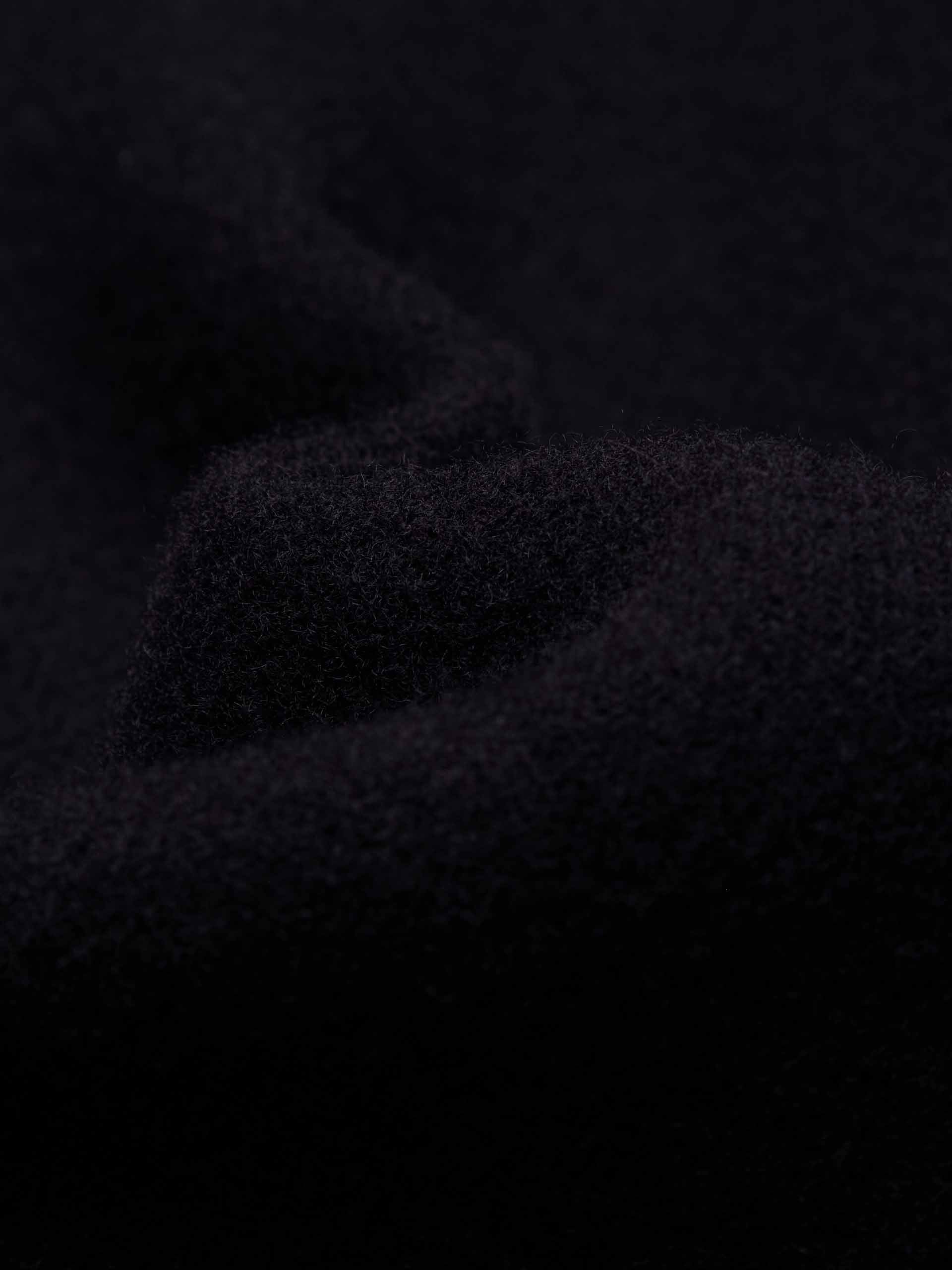 MO&Co. Women's Metallic Button Stand Collar Wool Short Coat in Navy