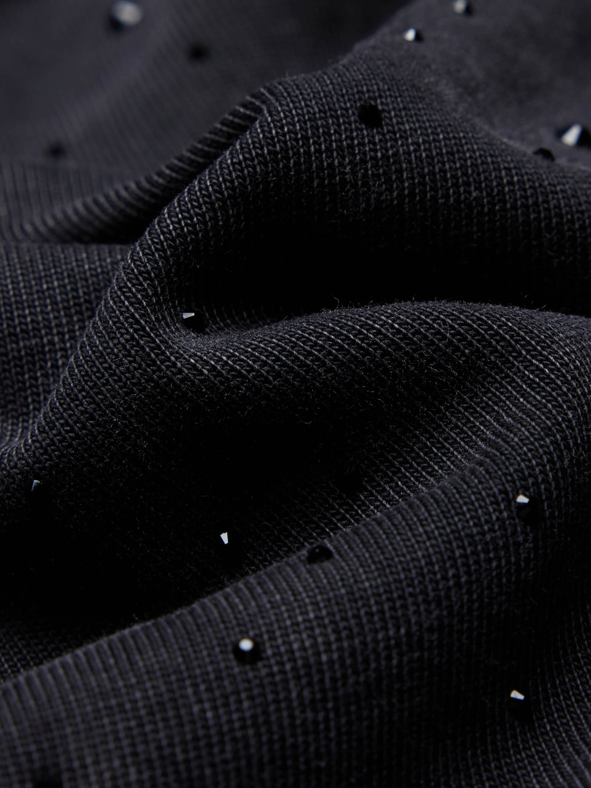 MO&Co. Women's Rhinestone Detail Pure Cotton Oversized Tee Dress