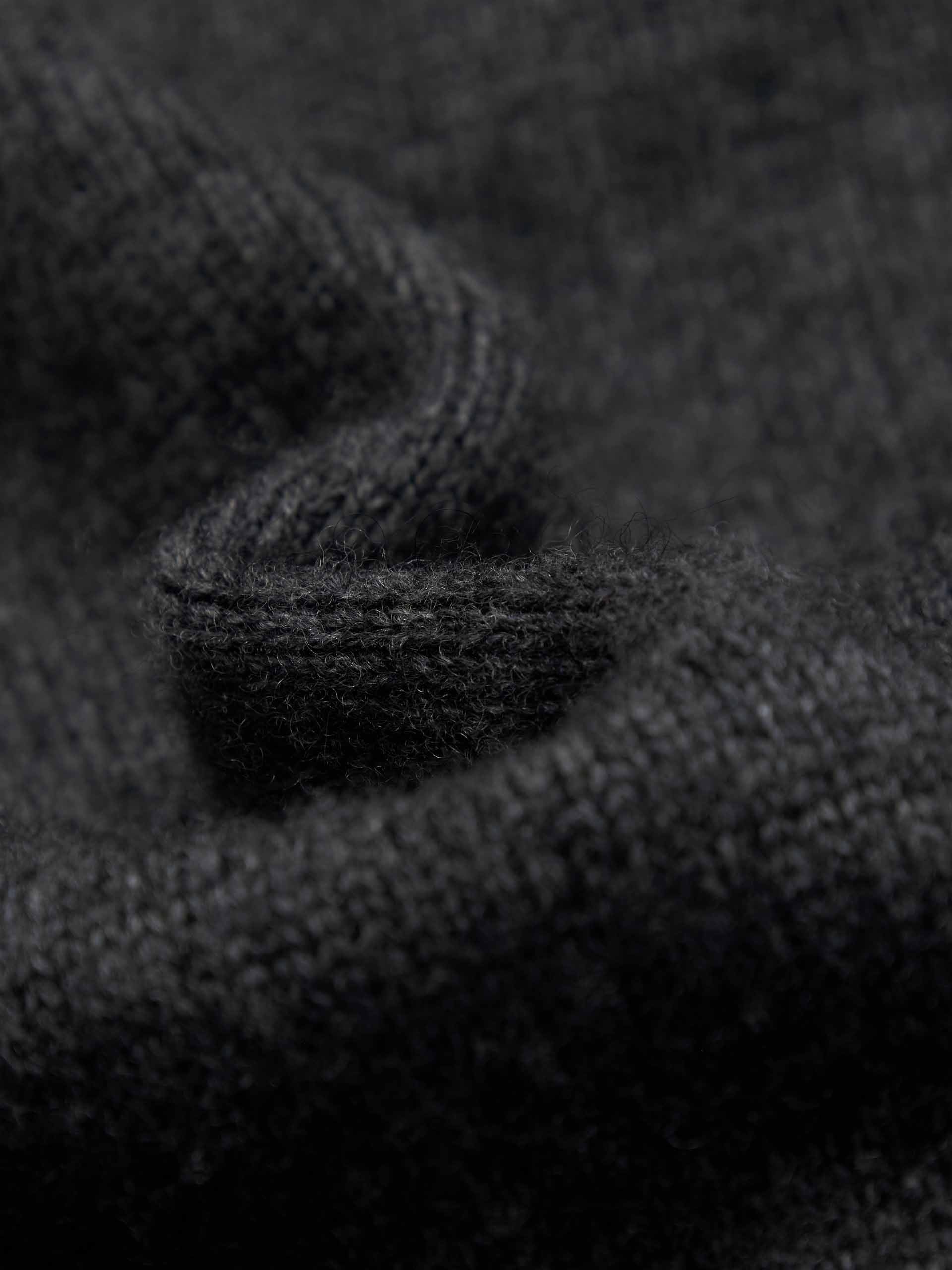 MO&Co. Women's Wool and Cashmere Blend Sequins Detail Close Fit Cardigan in Grey