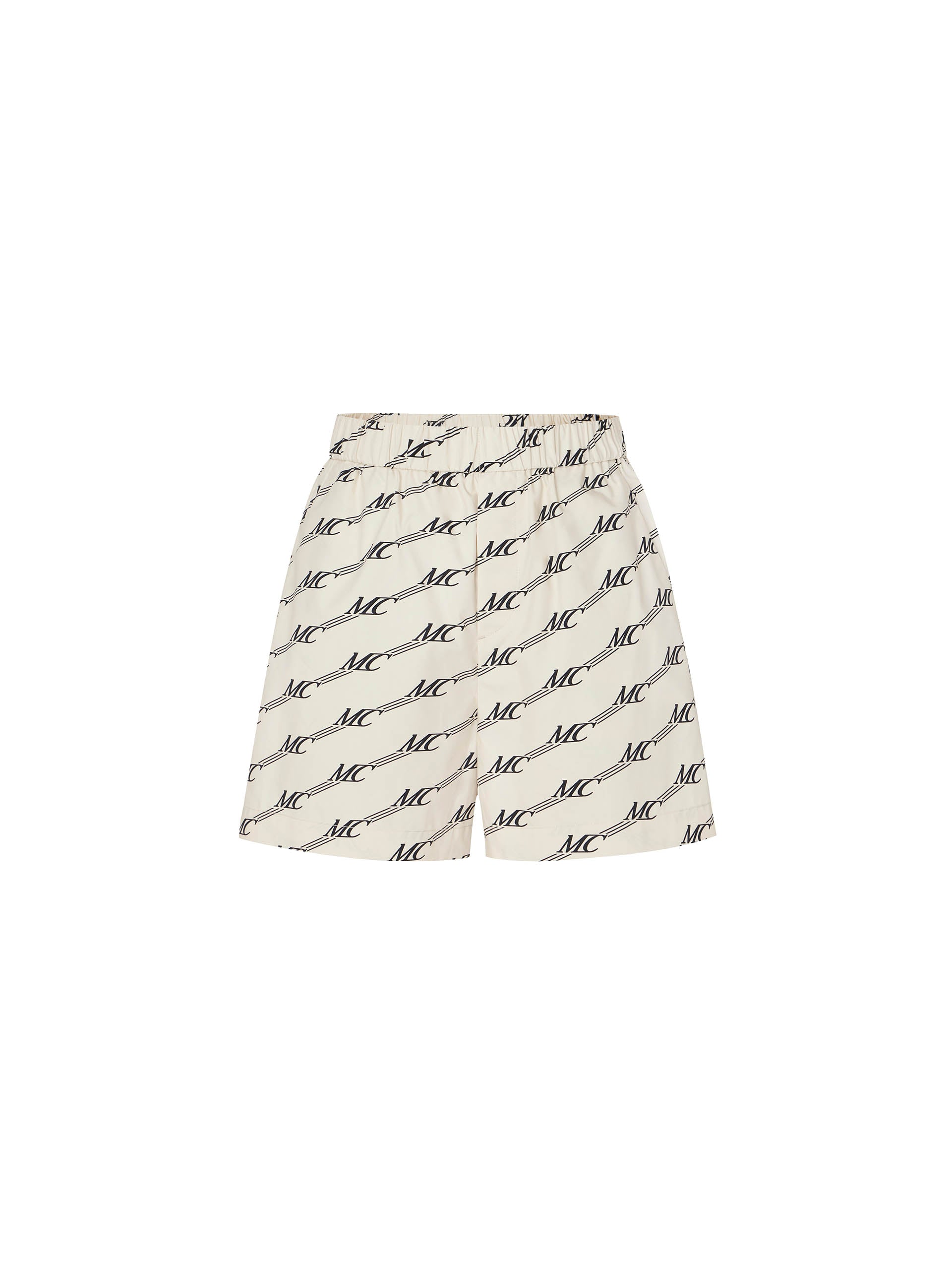 Women's Monogram Print Cotton Shorts
