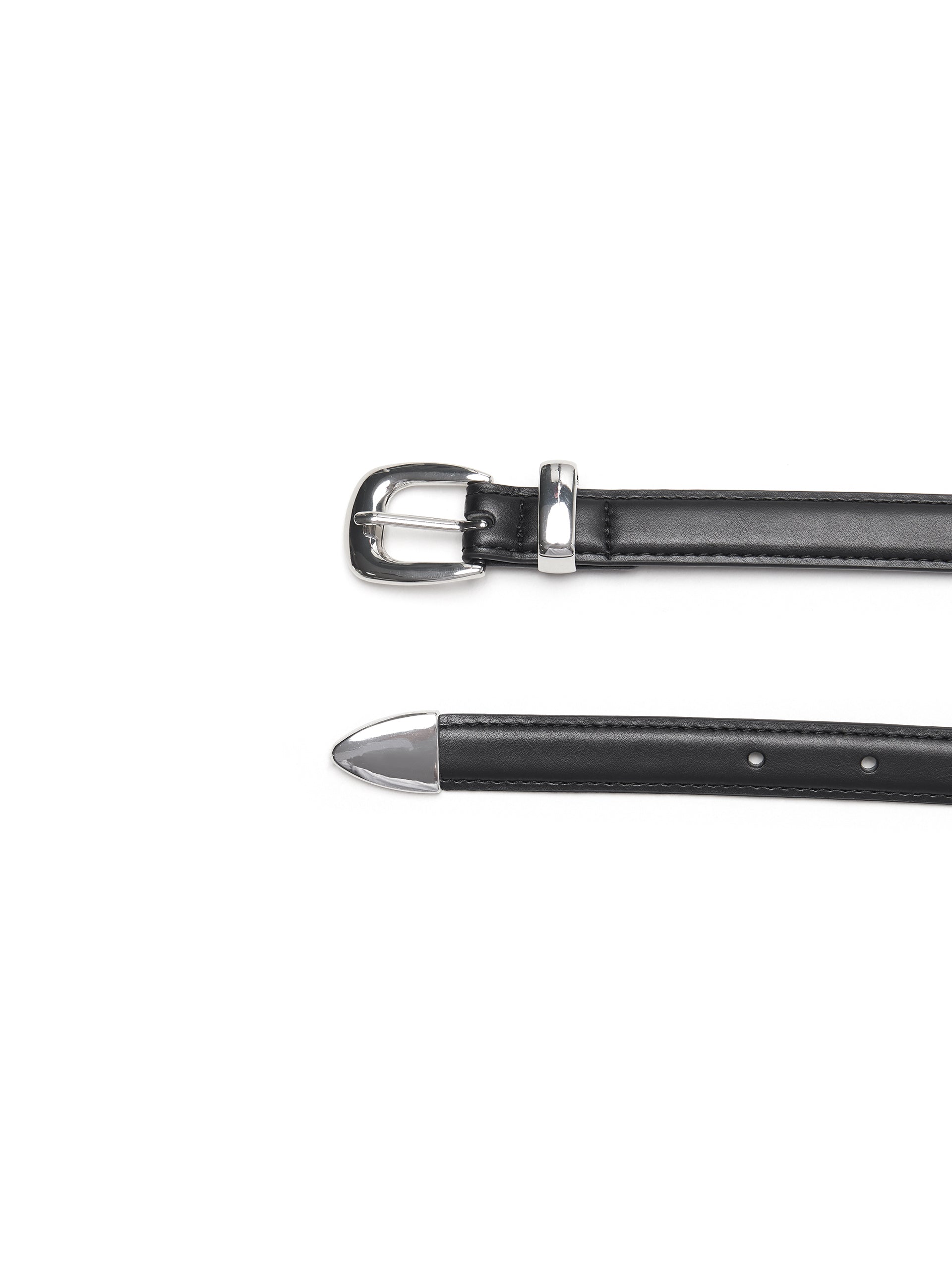 Patch pockets Straight Pants in Black