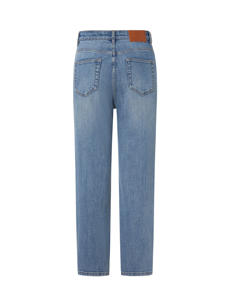 MO&Co.Women Straight Cotton Jeans Straight Cowboys straight cut jeans