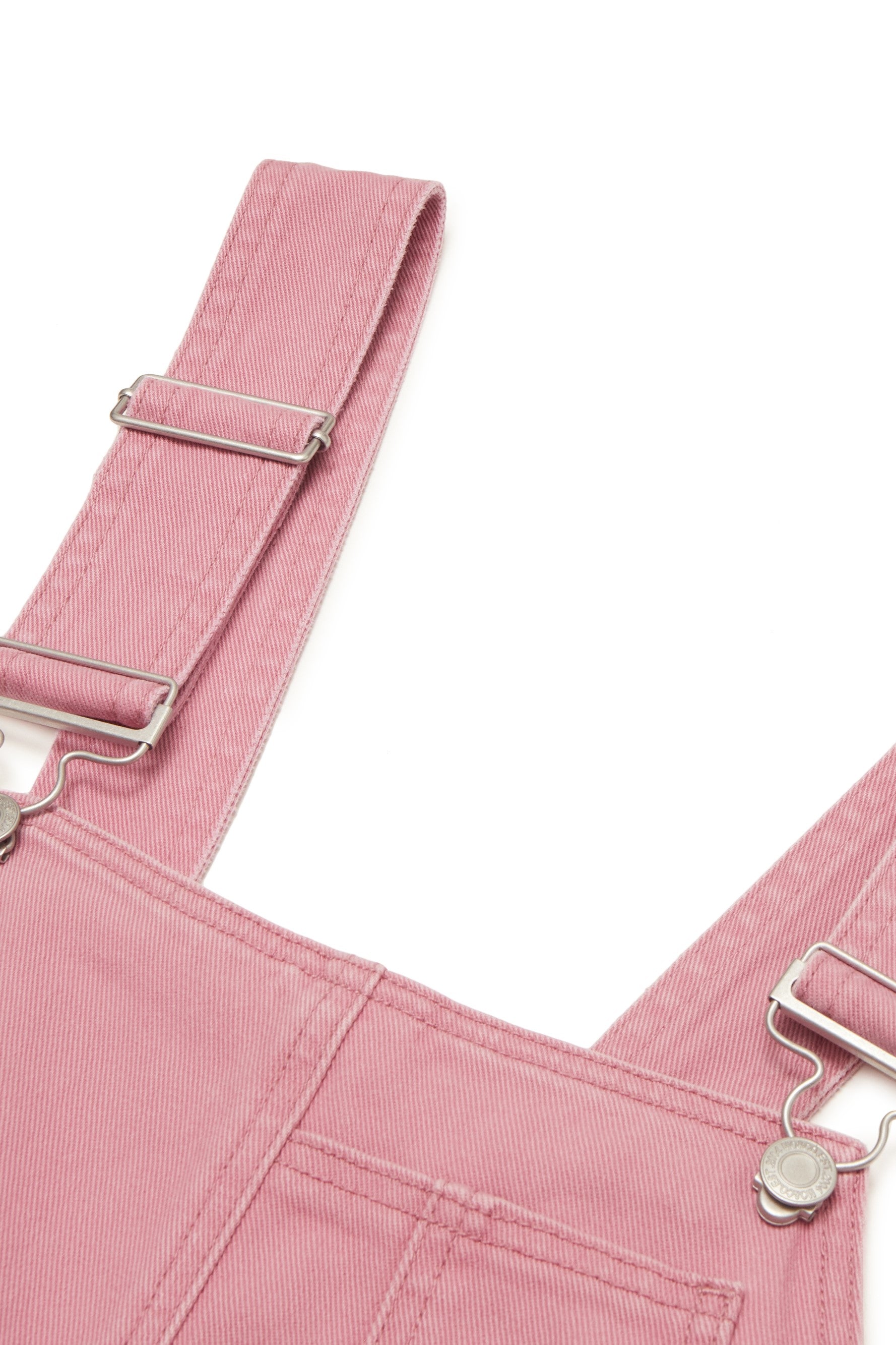 MO&Co. Women's Cotton Cargo Jumpsuit with Belt in Pink