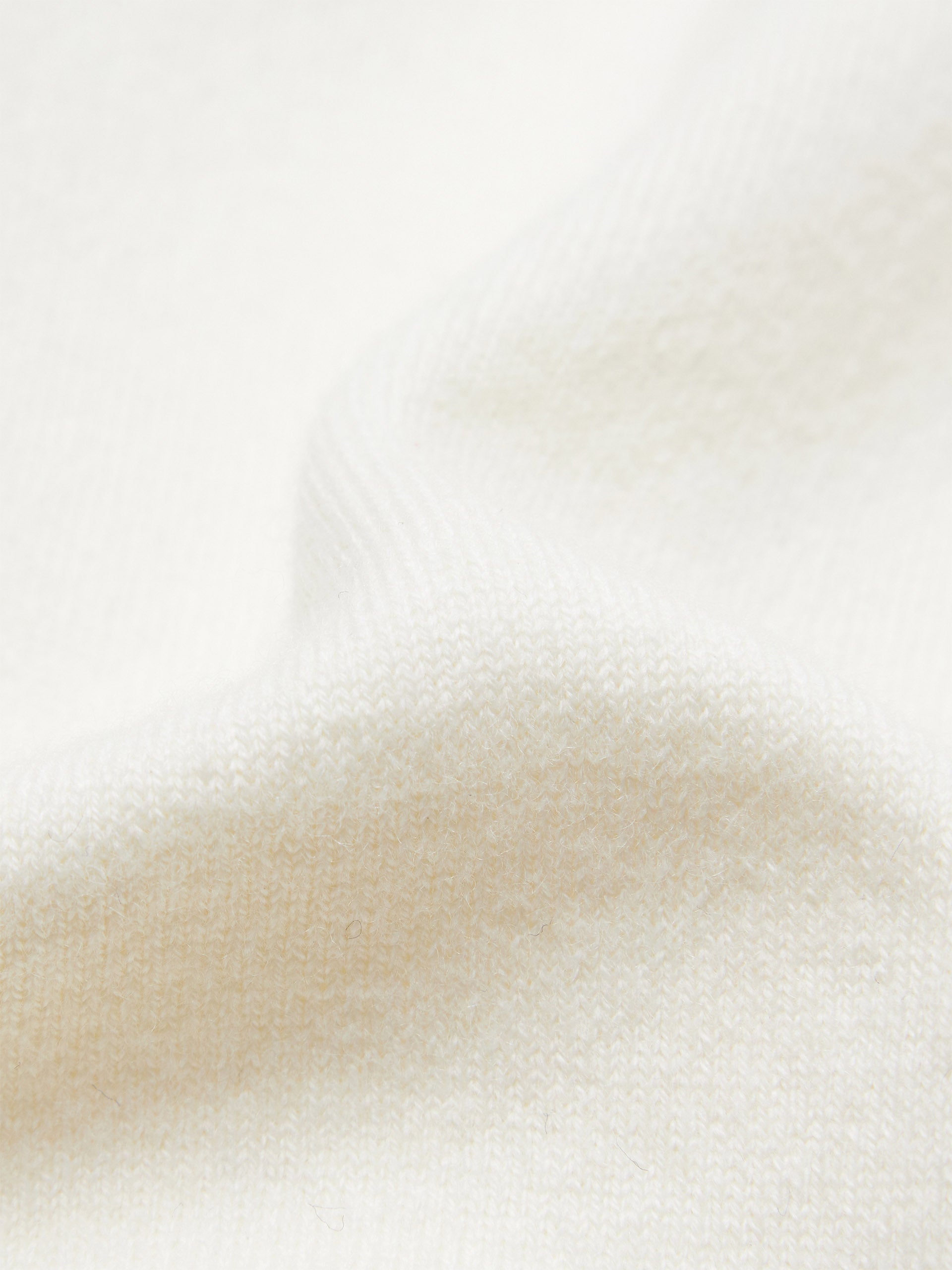 V-neck Contrast Wool Blend Cropped Knit Cardigan in Beige