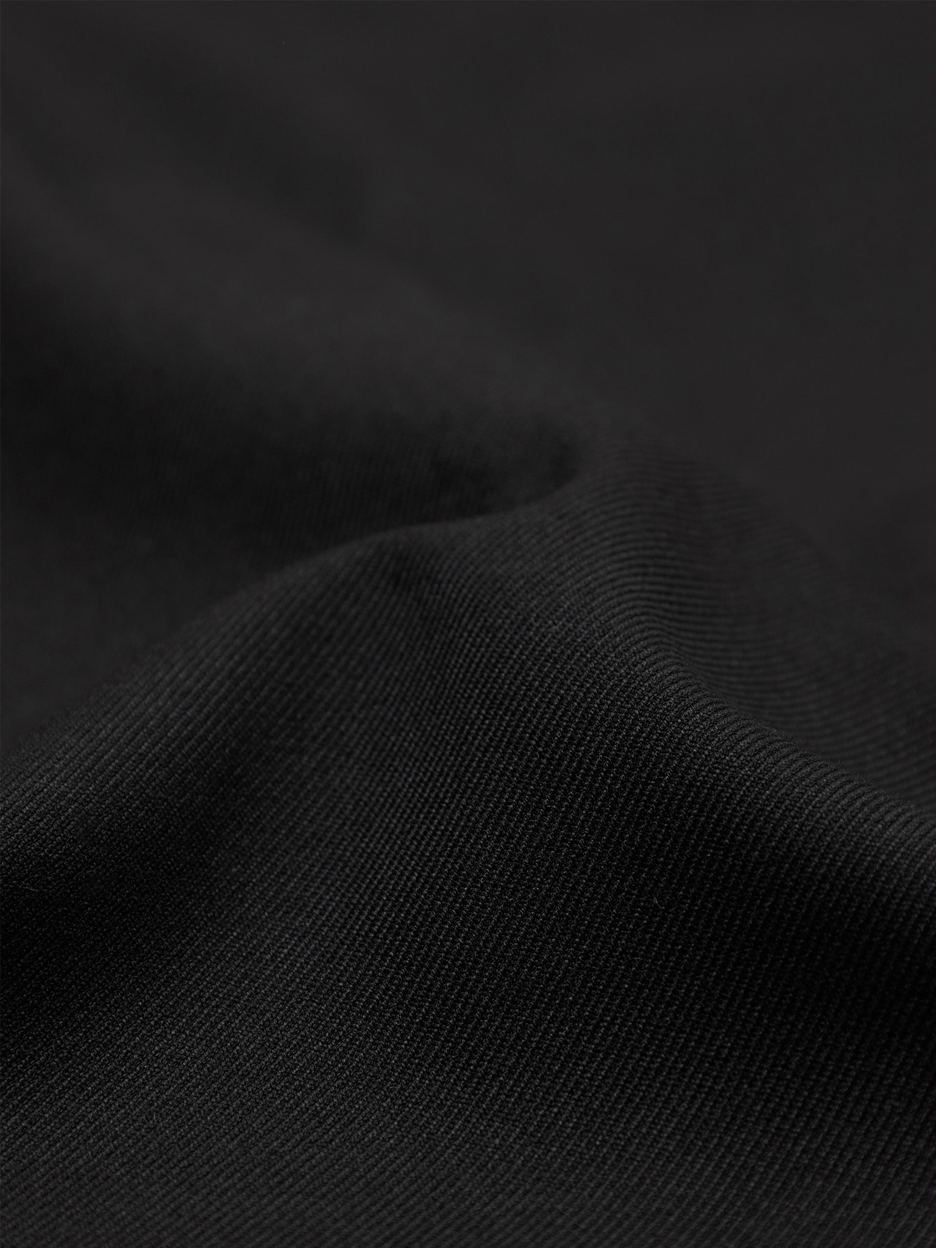 Metal Waistband Front pleated Black Suit Pants