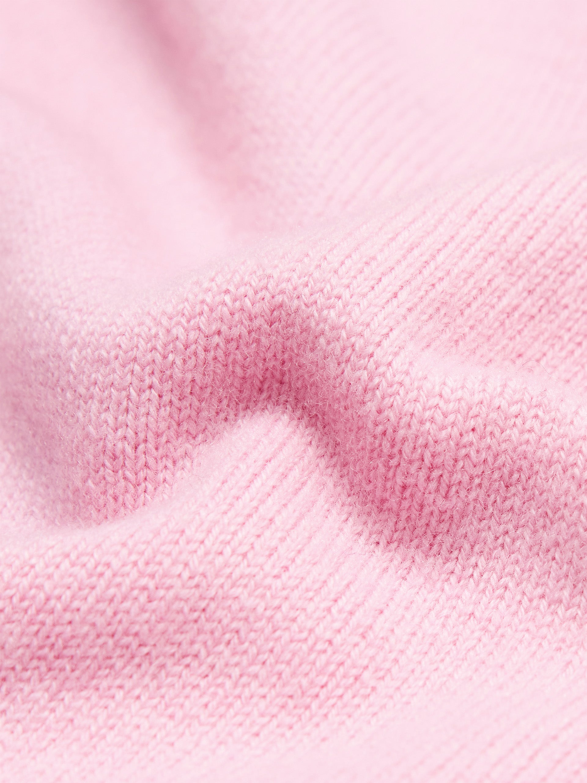 Pink Rose Embroidered and Jacquard Wool Sweater Pullover