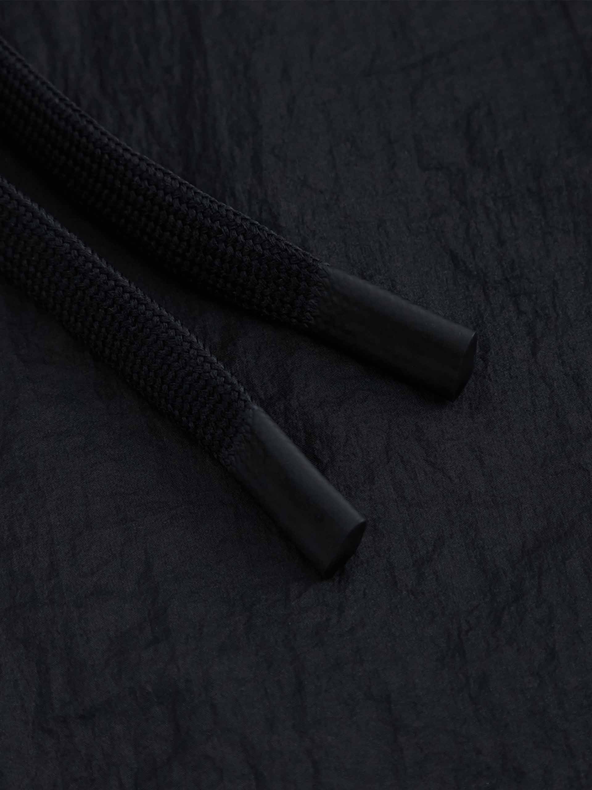 MO&Co. Women's Elastic Contrasting Lightweight Sporty Track Shorts in Black