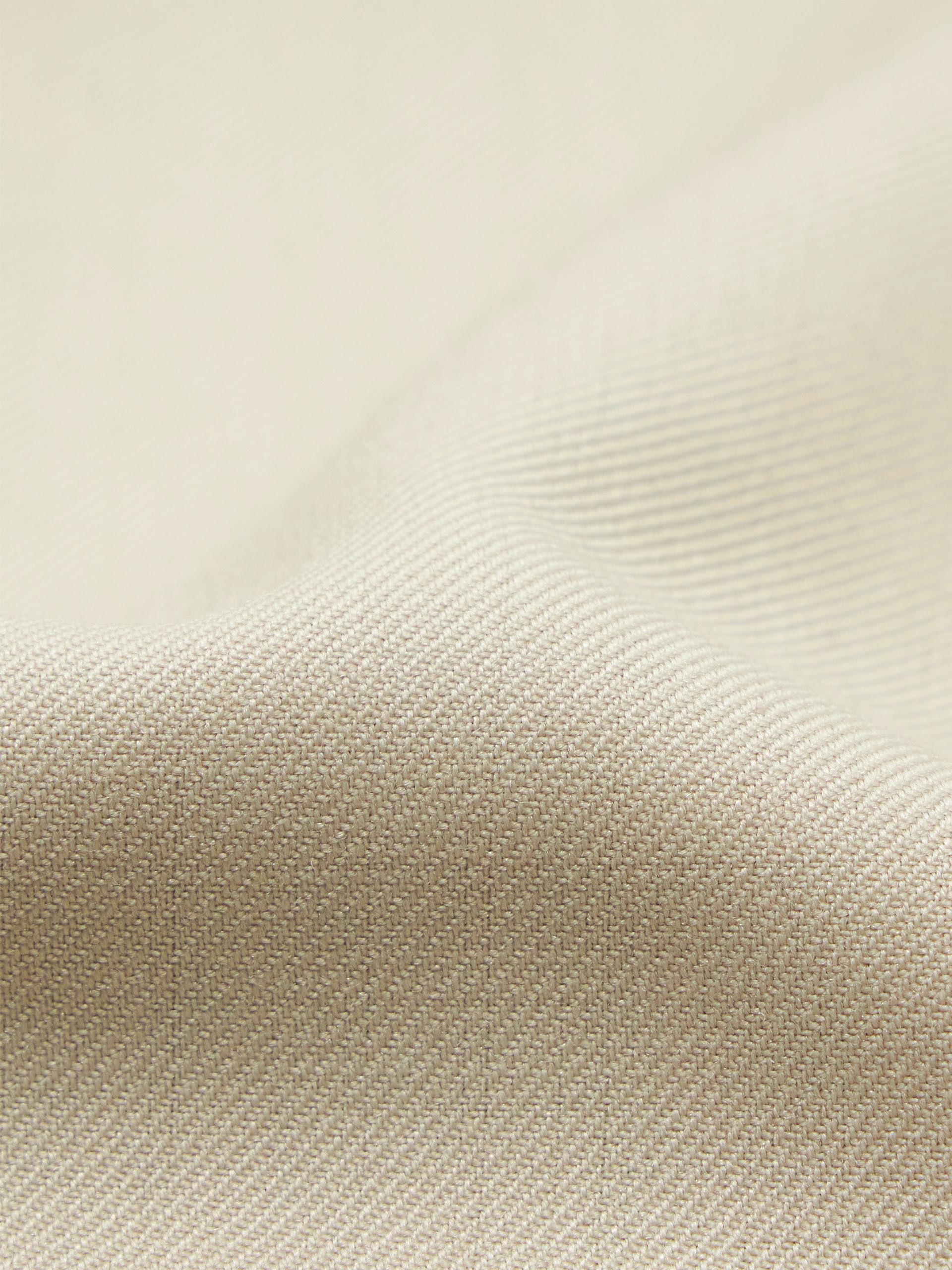 Wool blend Straight Flipped waistband Suit Pants in Khaki