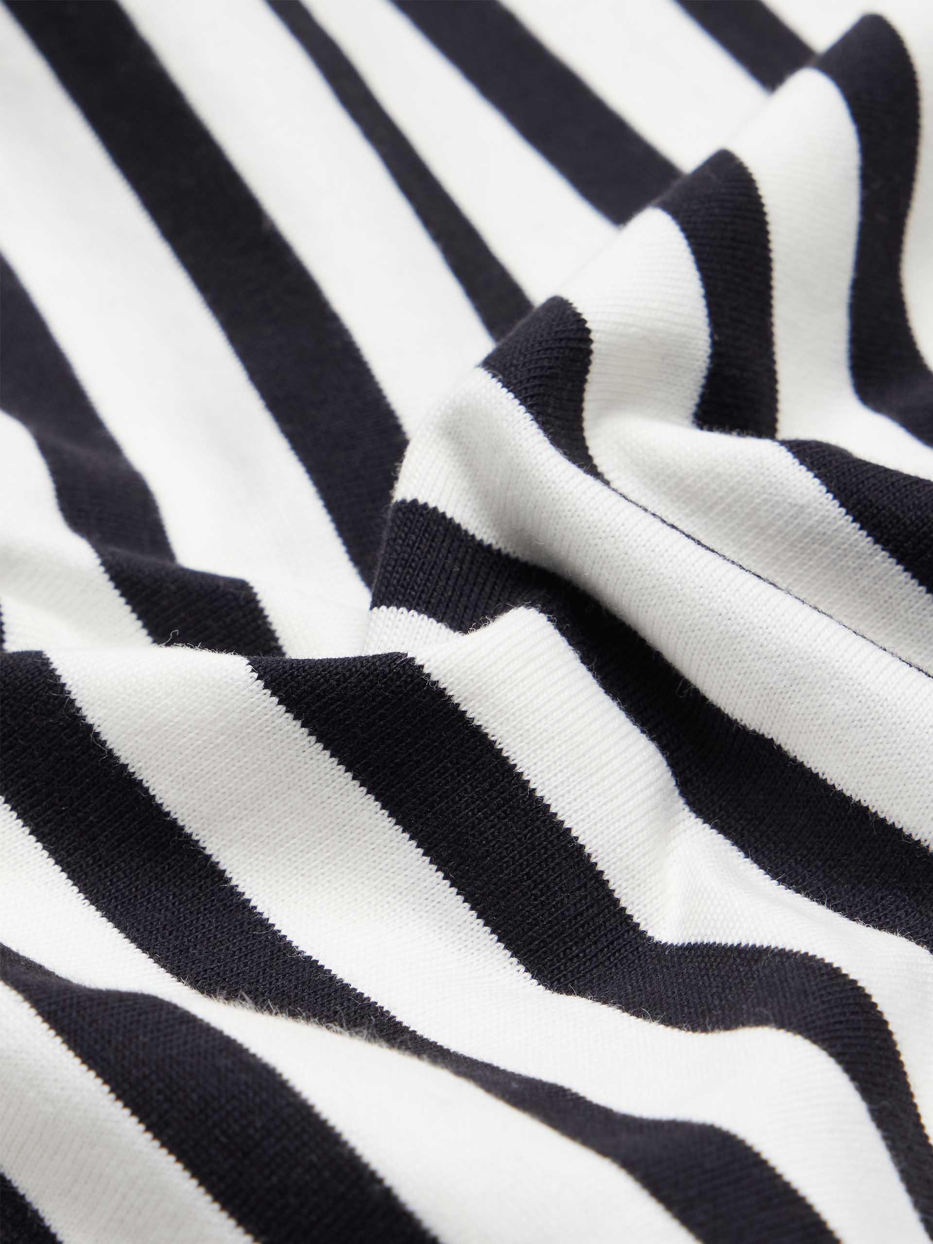 Striped Drawstring Detail Short Sleeves T-shirt