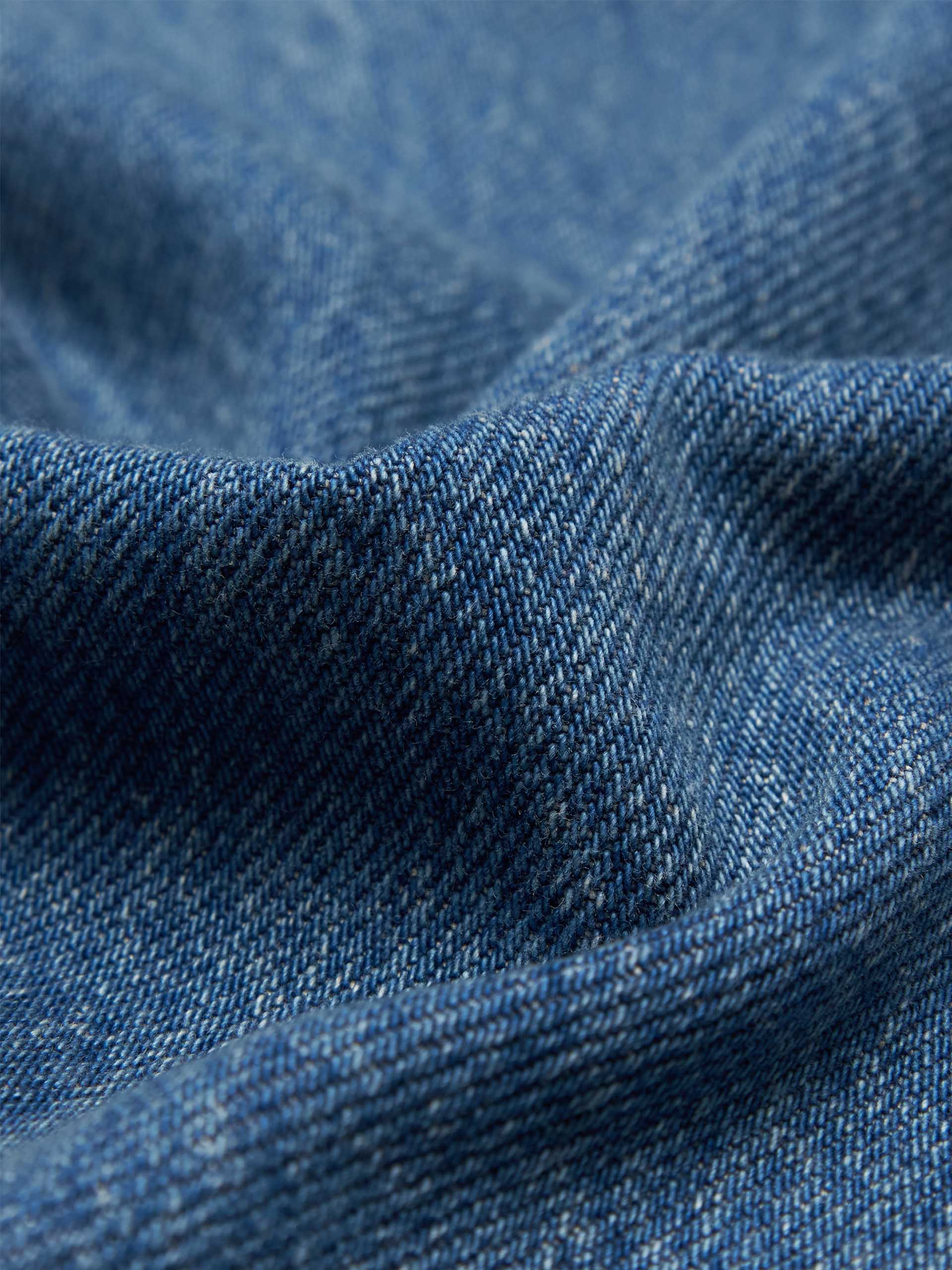 Ripped Straight Leg Destroyed Cotton Jeans