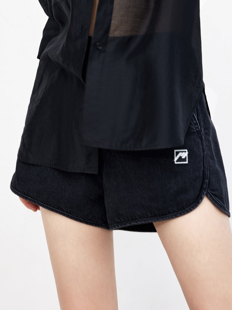 MO&Co. Women's Drawstring Casual Cotton Loose Casual Streetwear Shorts