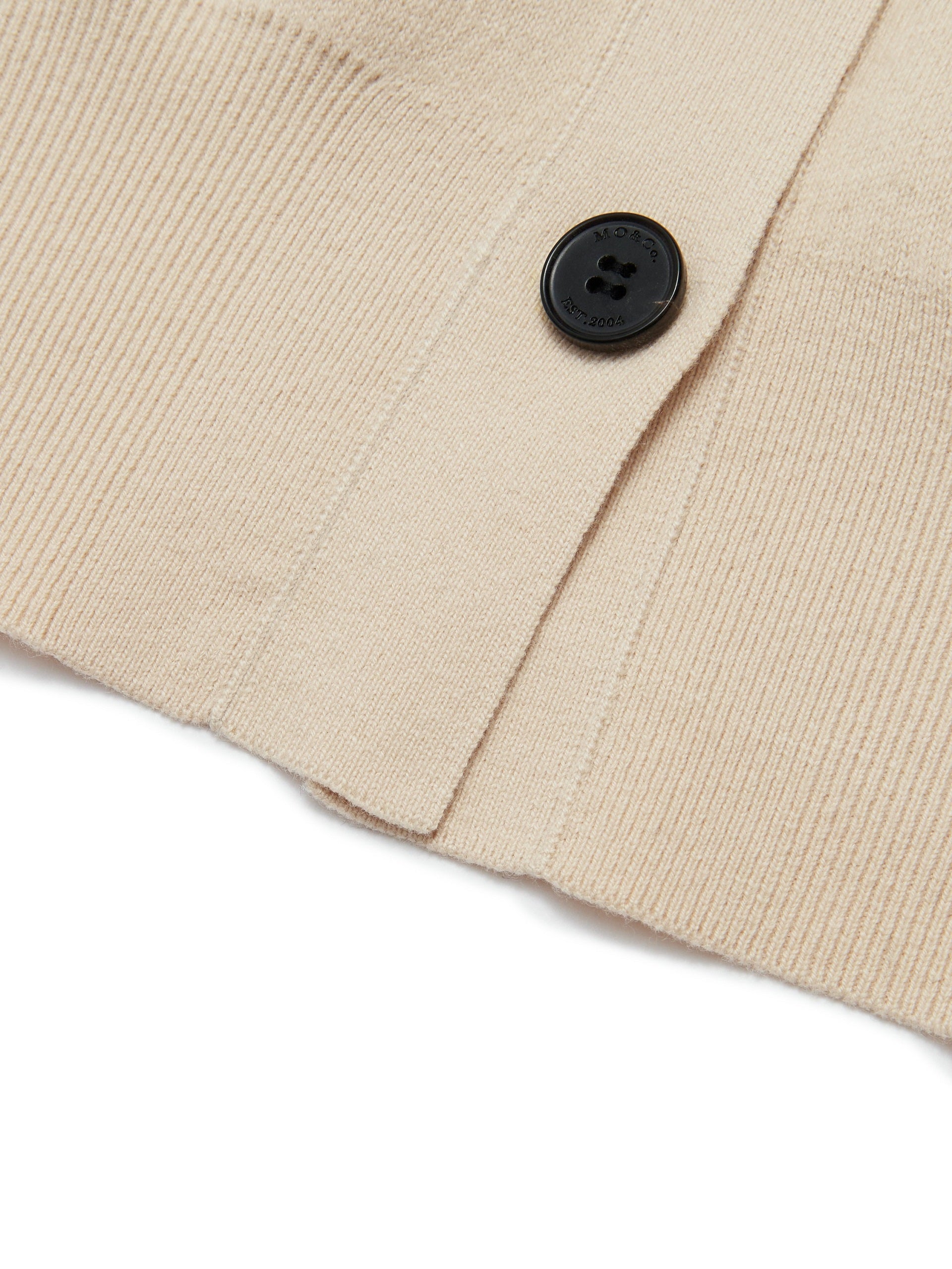 MO&Co. Women's Wool Striped Knit Cardigan Loose Chic V Neck Womens Summer Cardigans