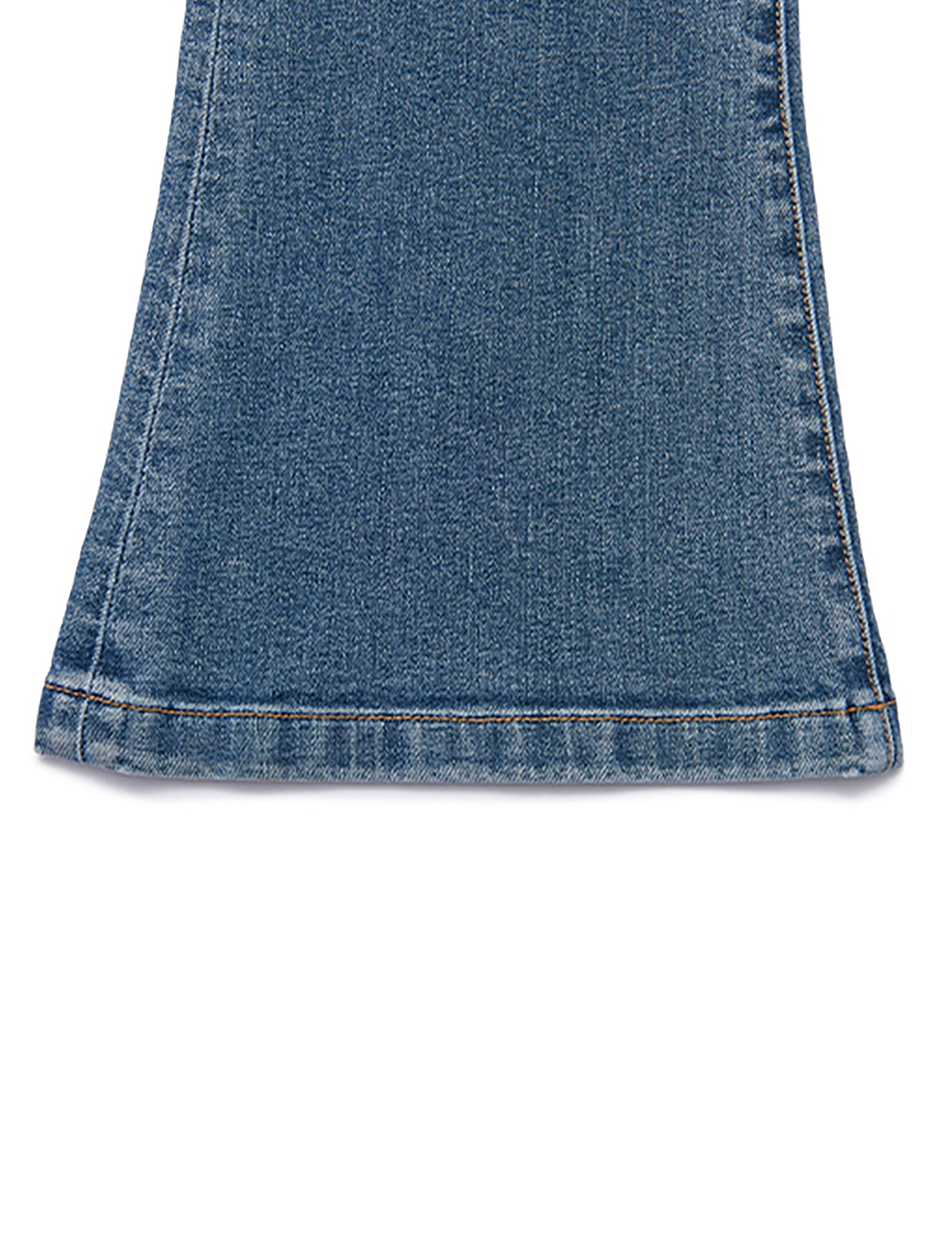 MO&Co. Women's High Waist Flared Jeans Loose Cowboys Trending Jeans For Women