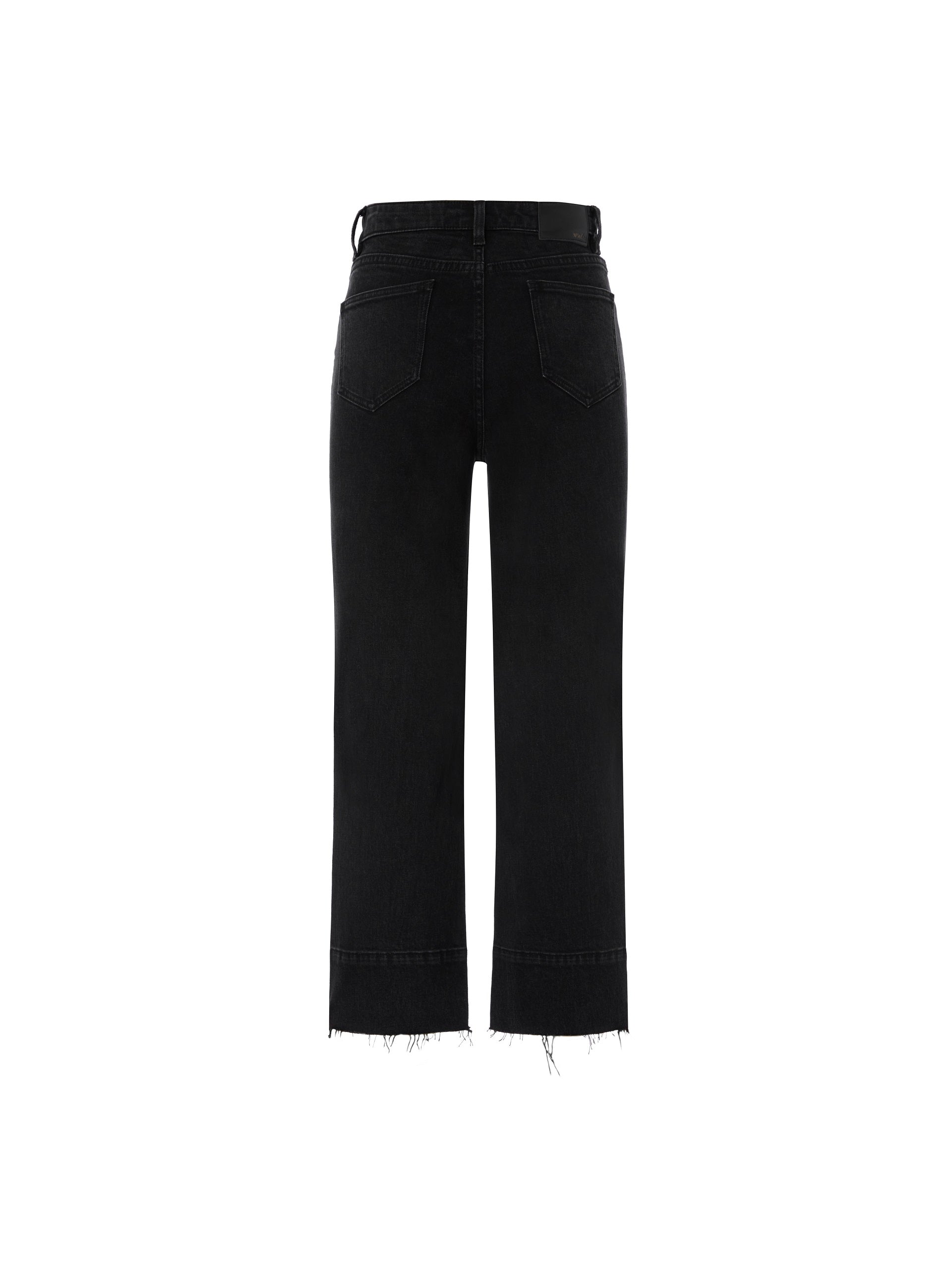 MO&Co.Women's MC Contrast Velvet Jacket Fitted Cool Black Cropped Cardigan