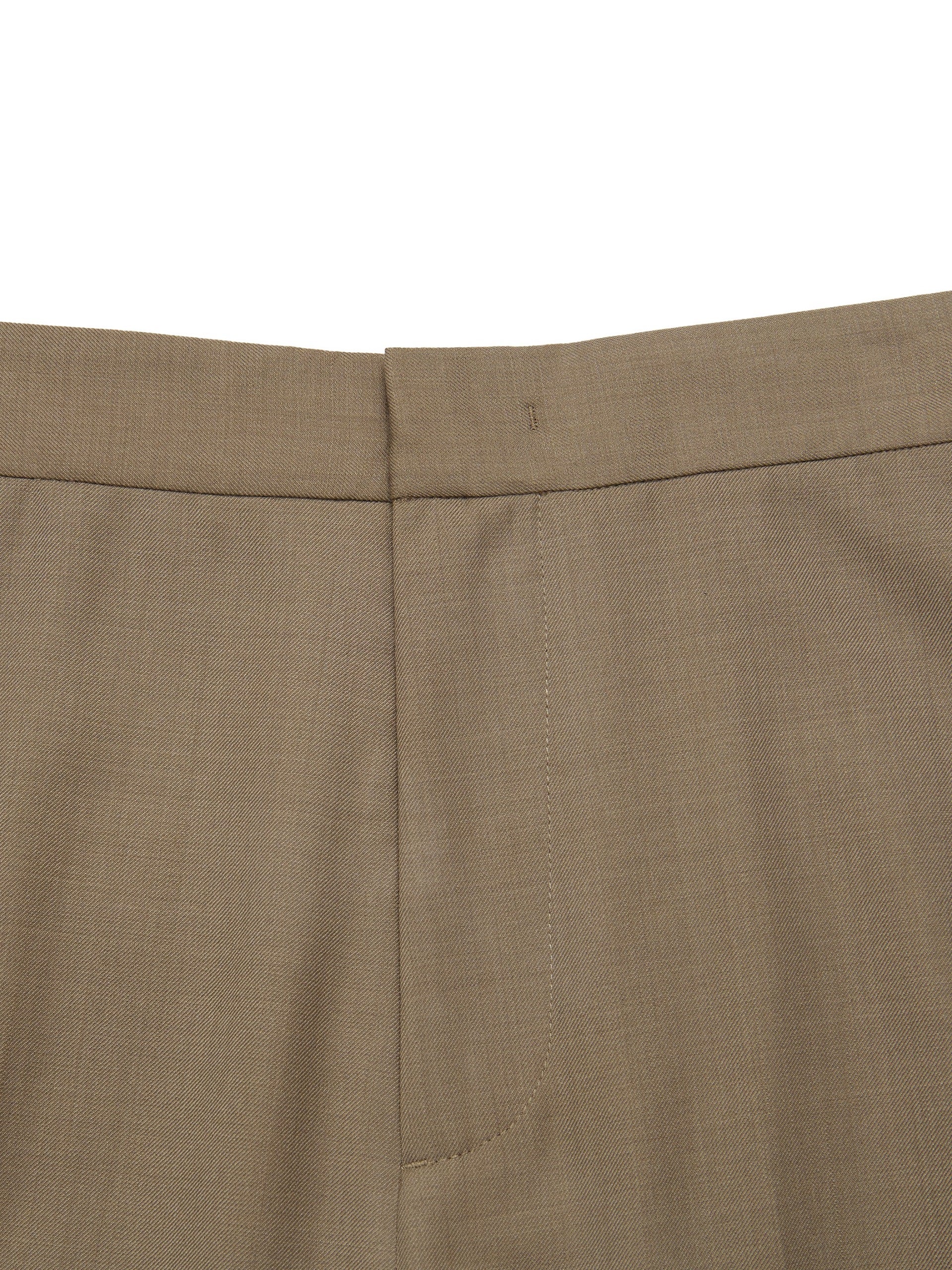 MO&Co. Women's Wool Blend Straight Pants Fitted Classic Black Trending Pants For Women