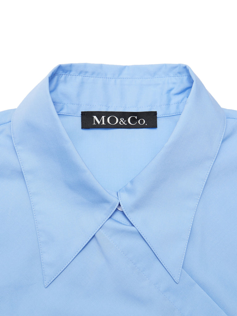MO&Co. Women's Deconstructed Tailored Shirt Loose Chic long shirt