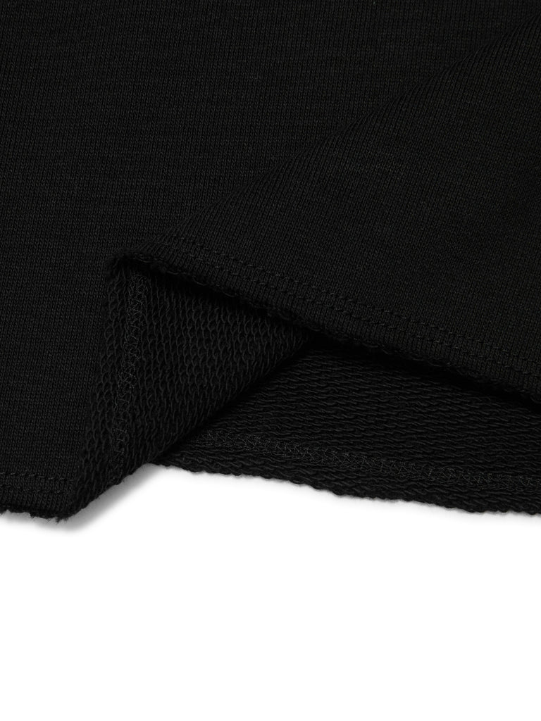 MO&Co. Women's Oversize Hooded Sweatshirt Loose Casual Cotton Shirt