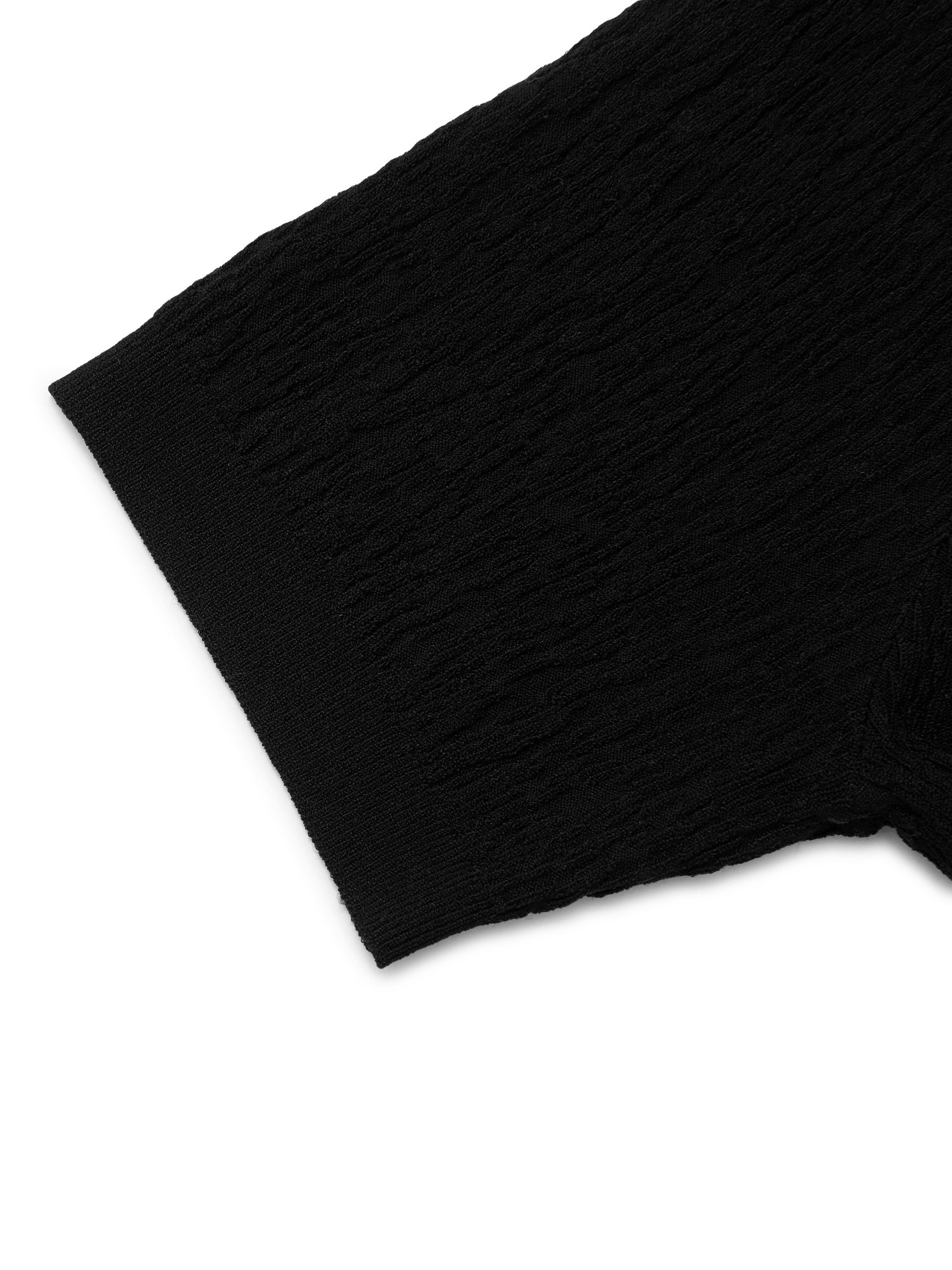 MO&Co. Women's Metal button Textured Sweater Fitted Casual green sweater