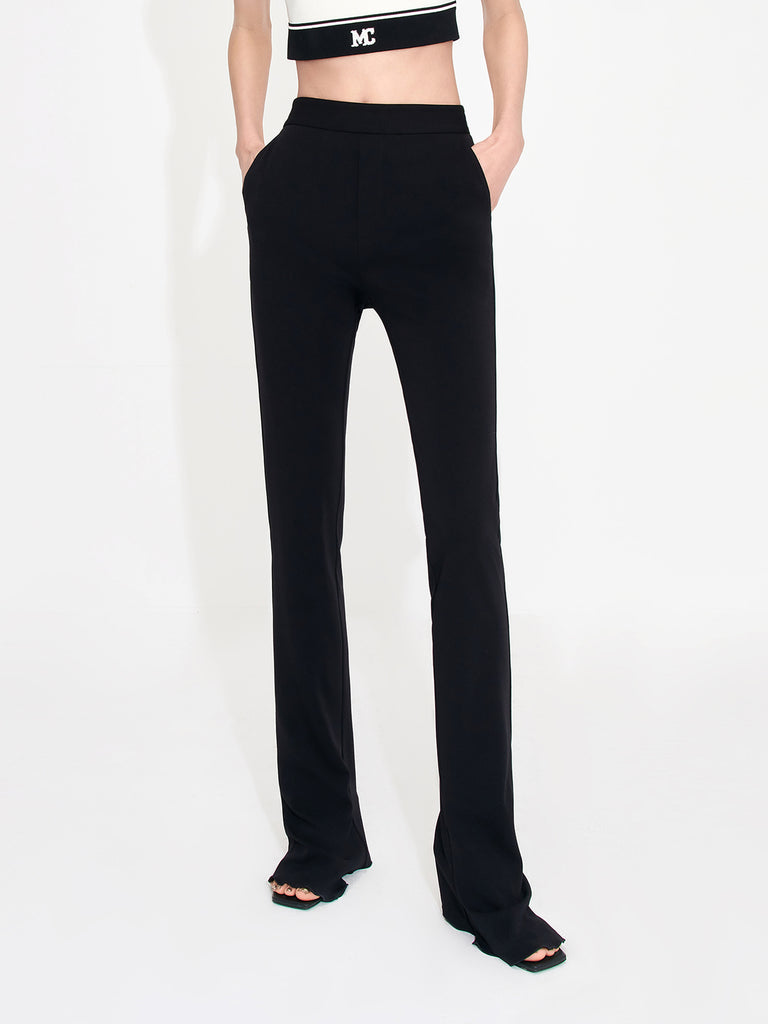 MO&Co. Women's High Rise Black Maxi Pants