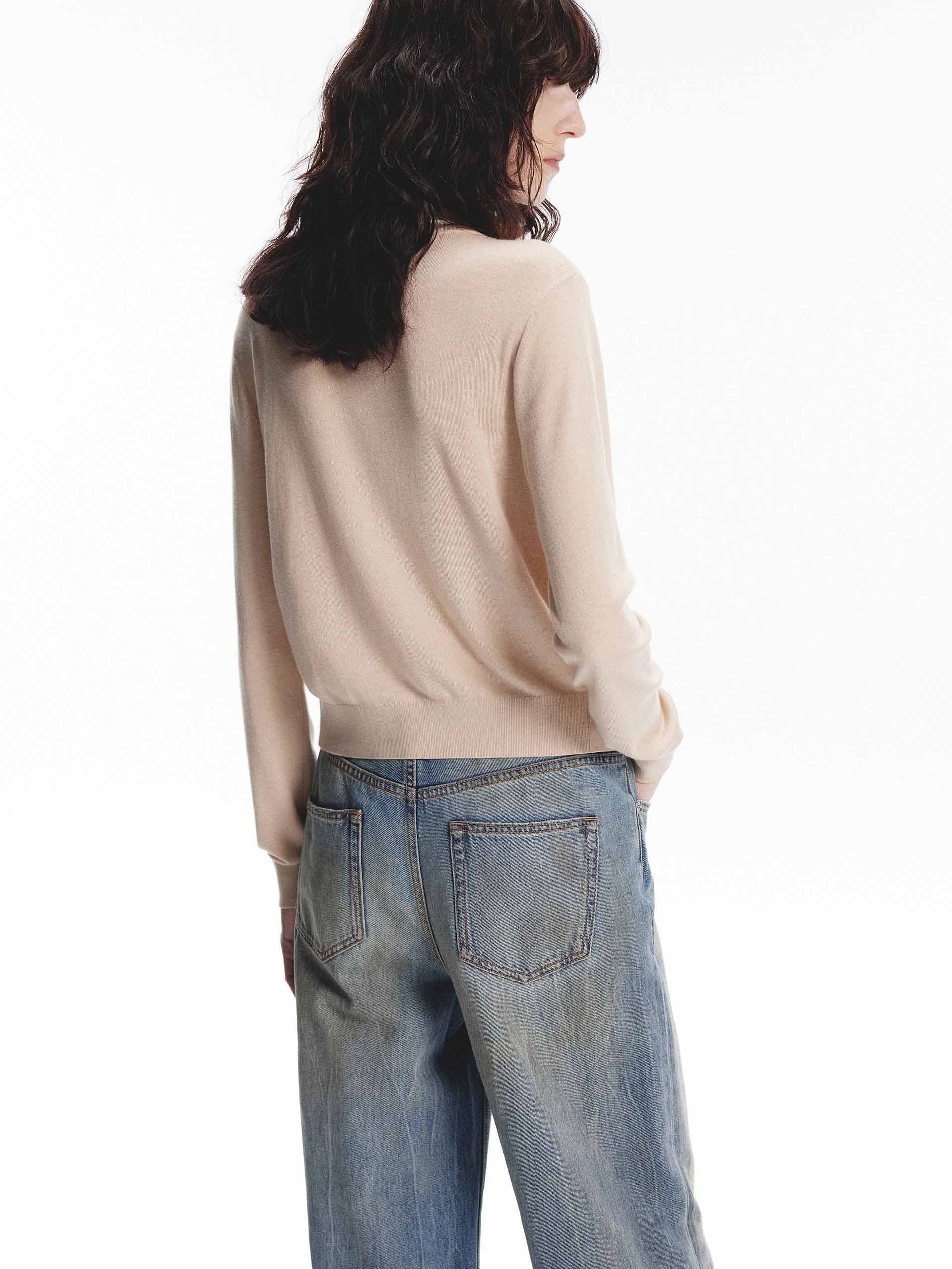 MO&Co. Women's Layered Detail Knitted Cardigan