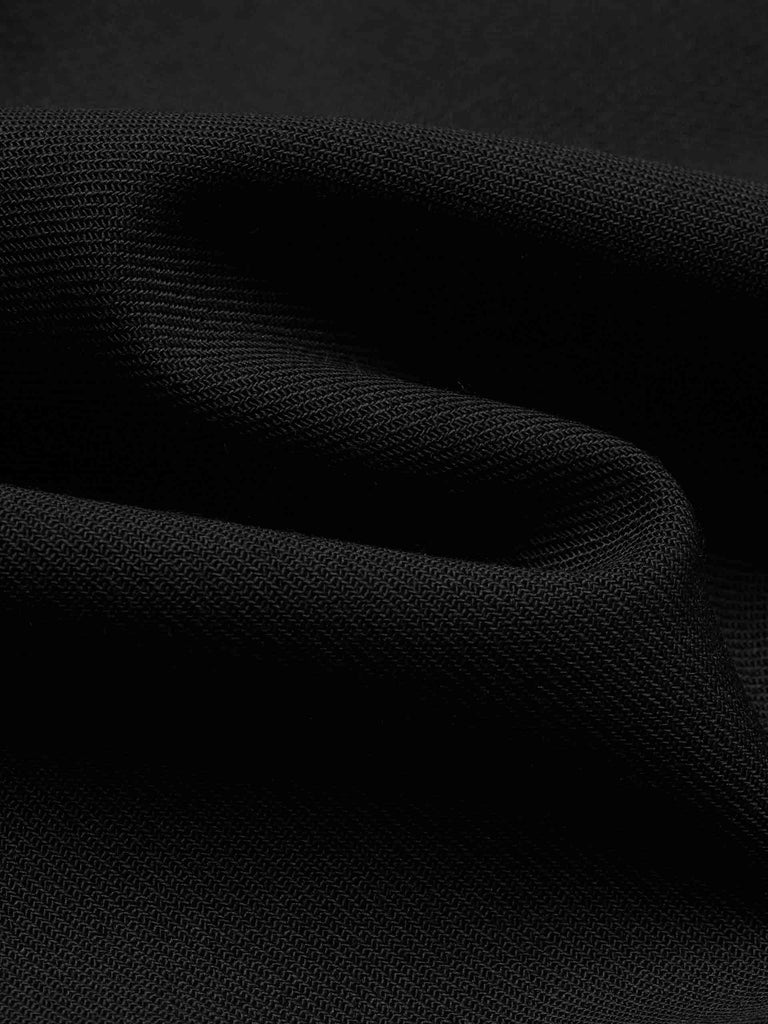 MO&Co. Women's Elastic Waist Wool Blend Bermuda Shorts in Black