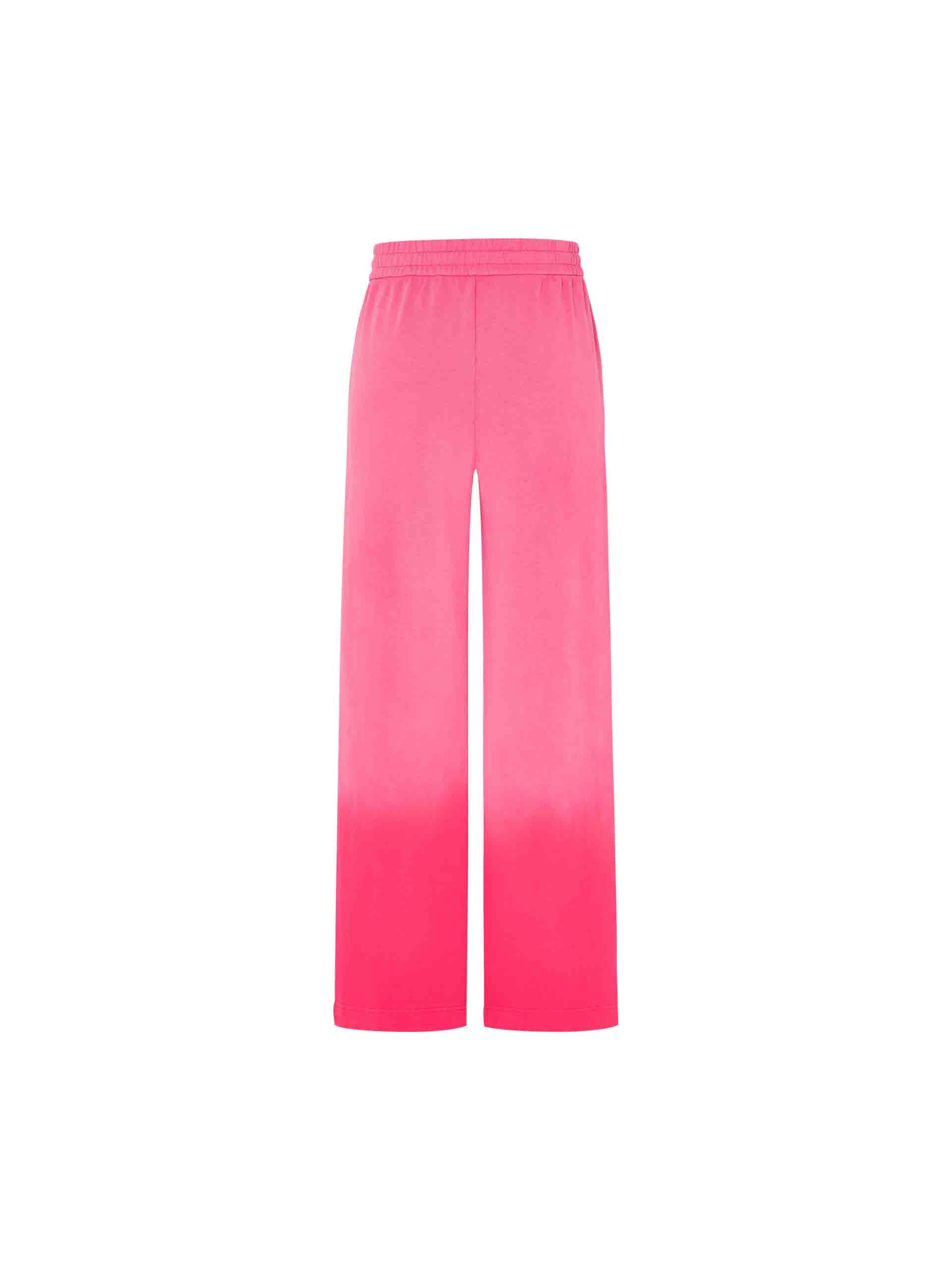 MO&Co. Women's Retro Drawstring Waist Causal Sweatpants with Dip Dye in Pink